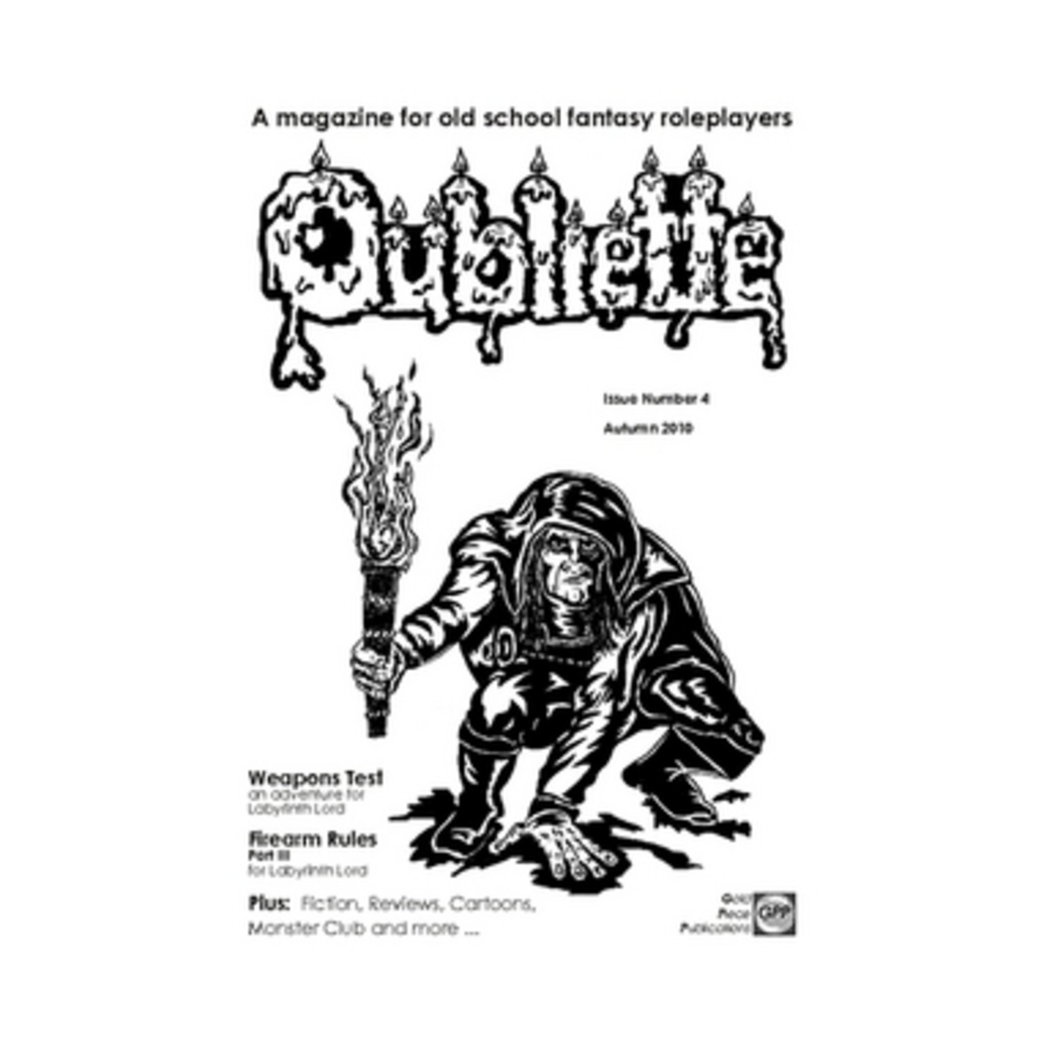 Square Hex Oubliette  #4 "A Labyrinth Lord Adventure with Guns, Politica Mag EX