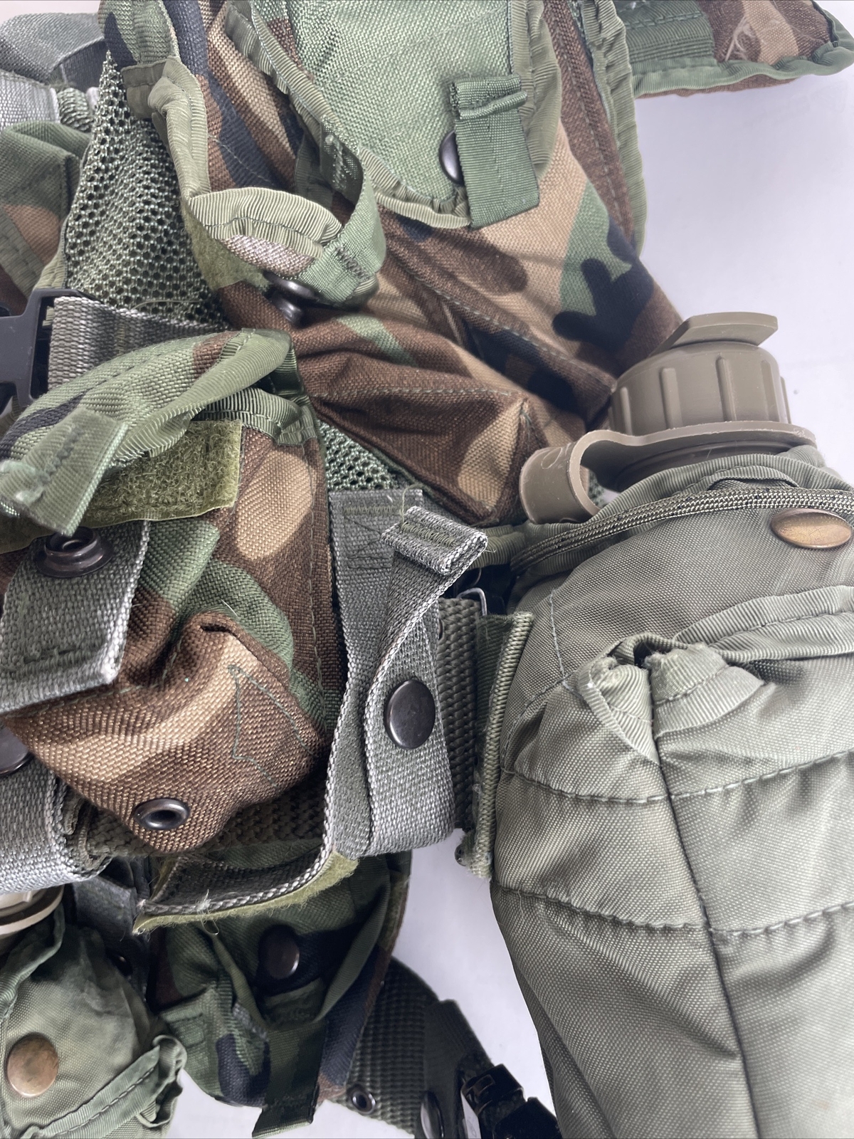 USGI Enhanced Tactical Load Bearing Vest Complete Kit BDU "EXCELLENT"