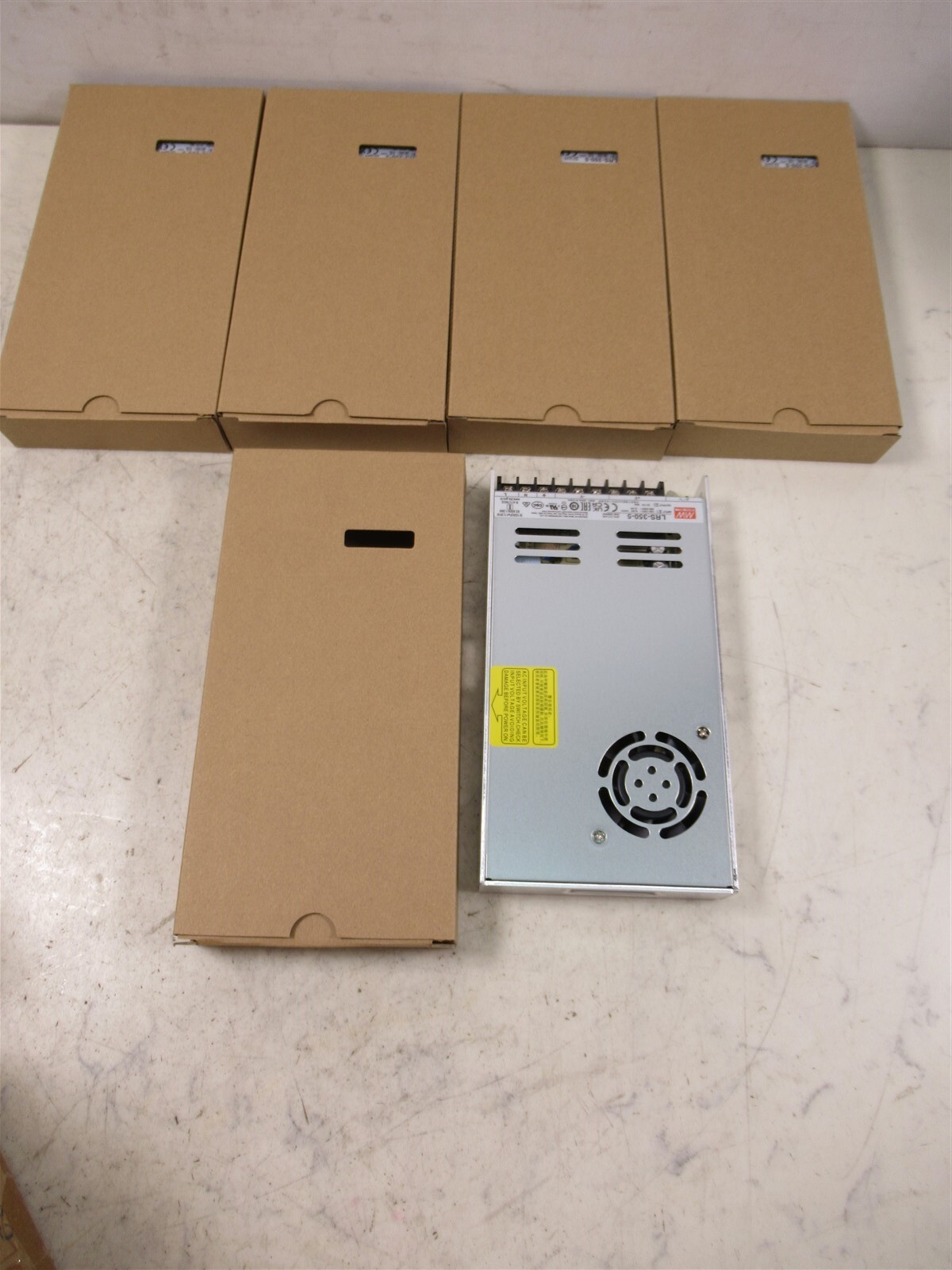 Mean Well MW LRS-350-5 Power Supply Lot of 5 Units New in Box AC/DC 5V@60A 300W