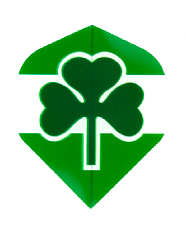 IRELAND EIRE CLOVER Standard Dart Flights 5 sets (15 flights) - 75 Micron tracke