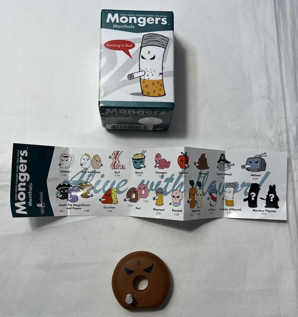 Kozik Karl Kidrobot Mongers Menthols Smoking Chocolate donut 2007 Art