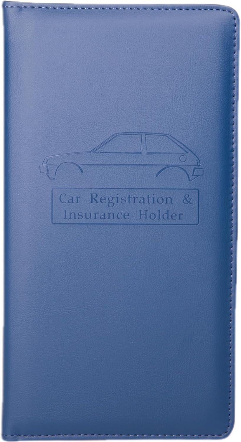 Card Holders for Women & Men - Car & Insurance Essentials (Pink, B Color: blue