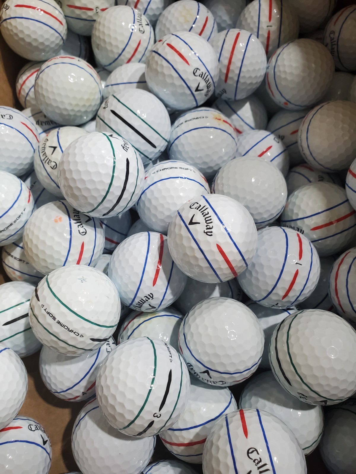 Callaway Chrome Soft 2024 360 Triple Track AAA 24 Used Golf Balls 3A