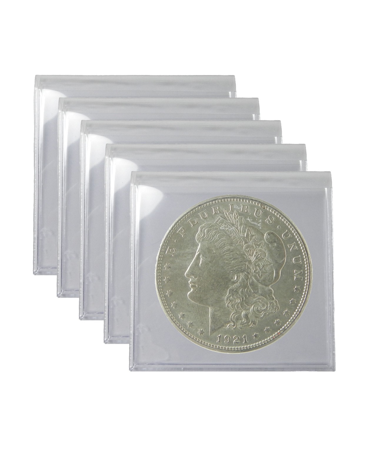 1921 Silver Morgan Dollar VG/VF Lot of 5 S$1 Coins