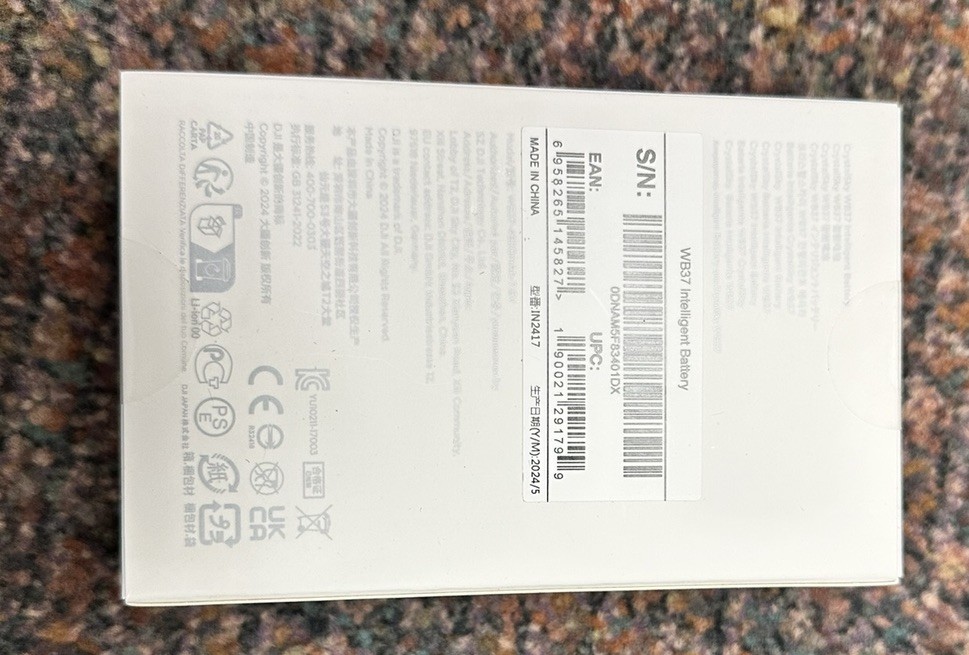 DJI WB37 Intelligent Battery 4920mAh 7.6V for Drone Controller