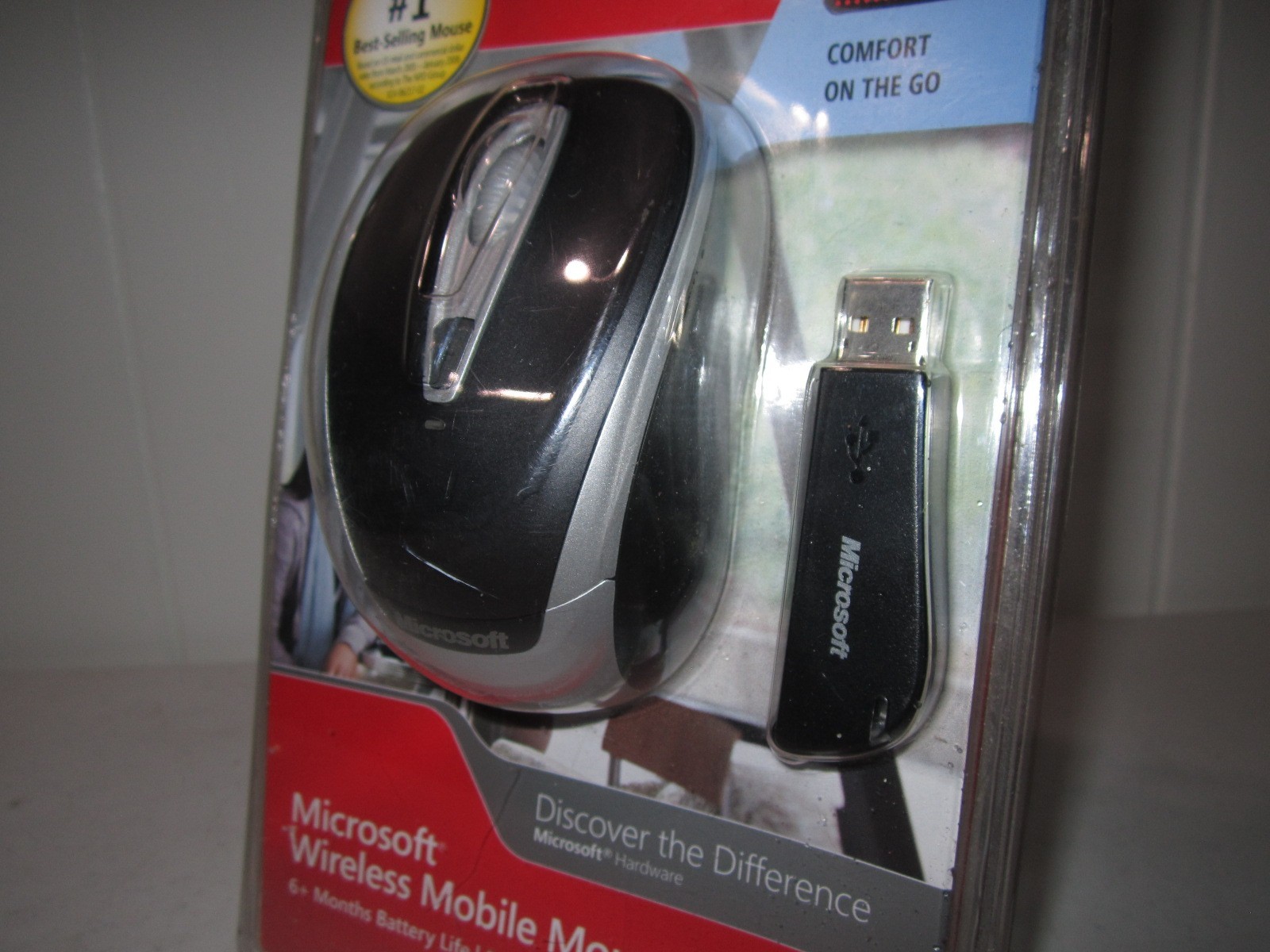 Microsoft Wireless Notebook Optical Mouse 3000 PC Windows/Mac Brand New