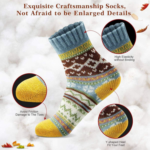 FYC Socks for Women - Stocking Stuffers Gifts - Warm Thick Soft...