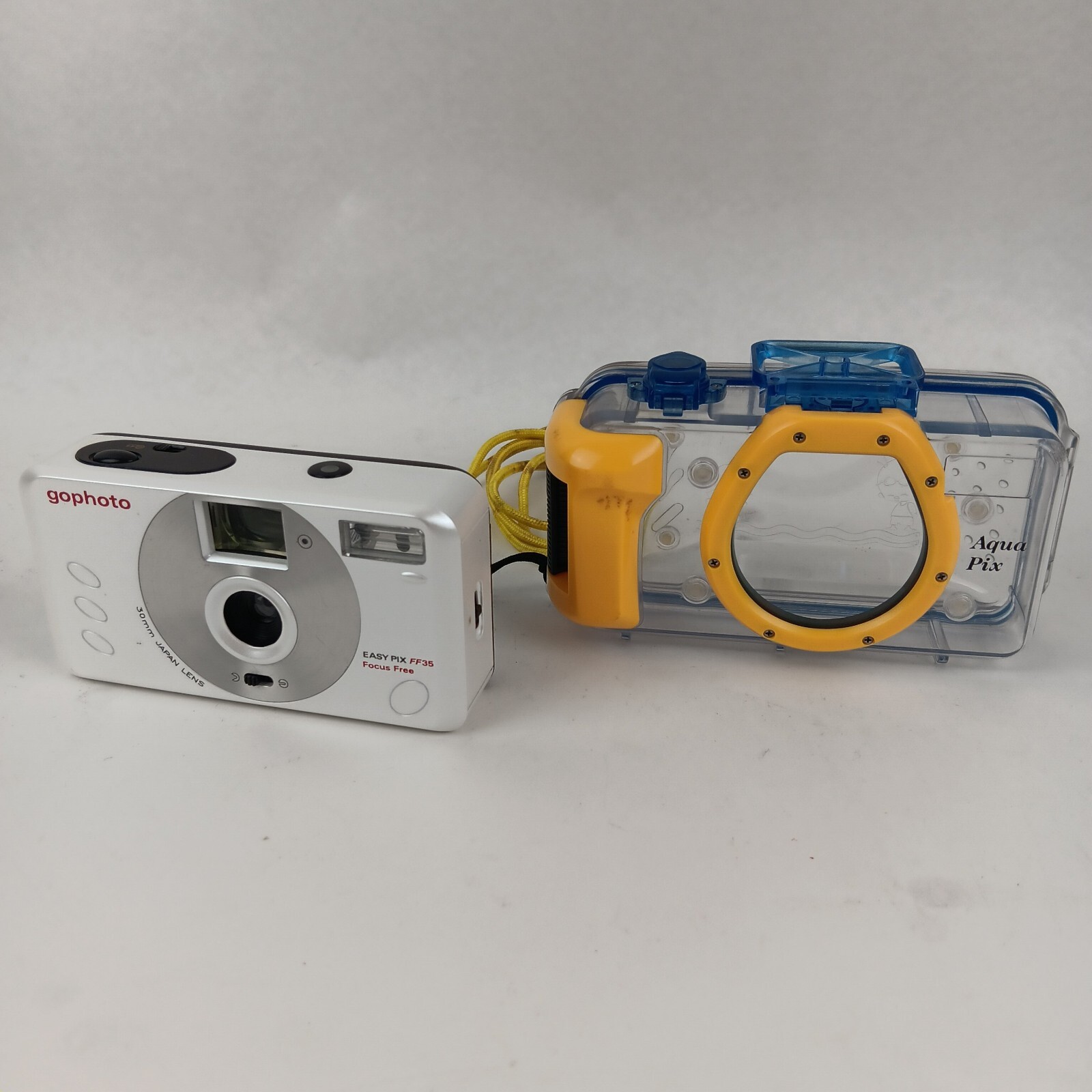 Gophoto Focus Free Film Camera With Transparent Underwater Case Easy Pix FF35