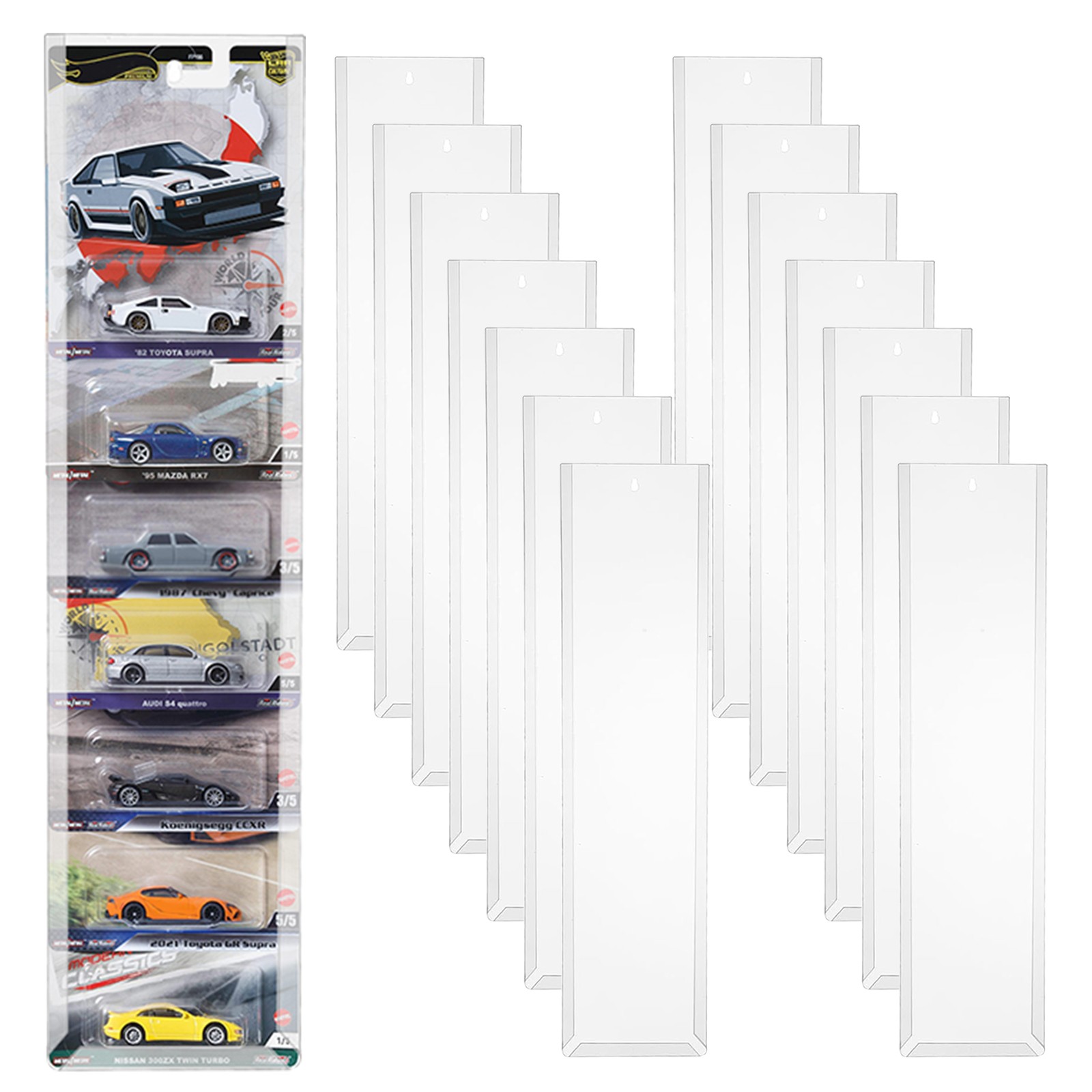 10Pack Diecast Display Case Wall Mountable For Hot-Whee~ Premium Series