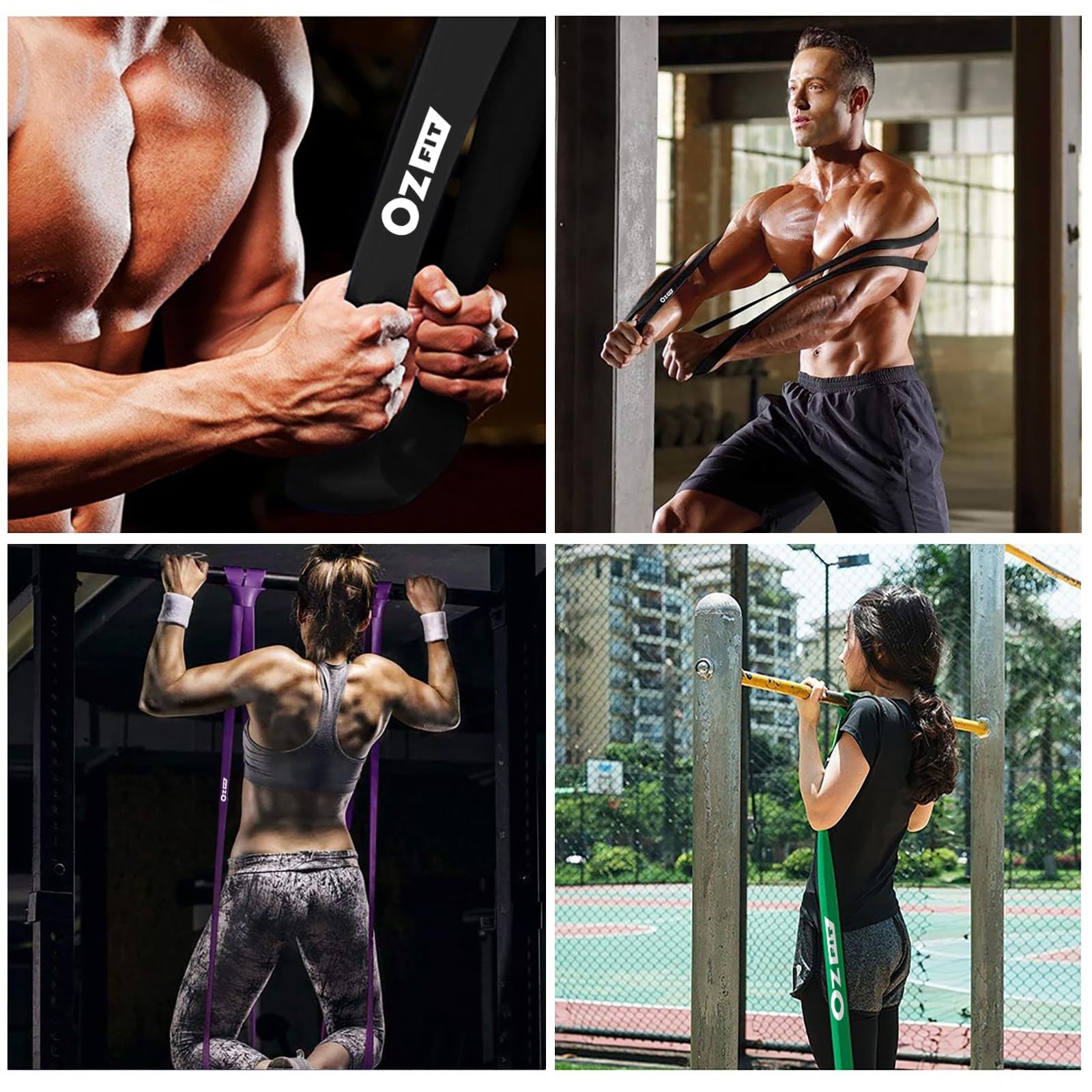 Resistance Bands Set, Exercise Bands for Working Out, Pull Up Assistance Band...