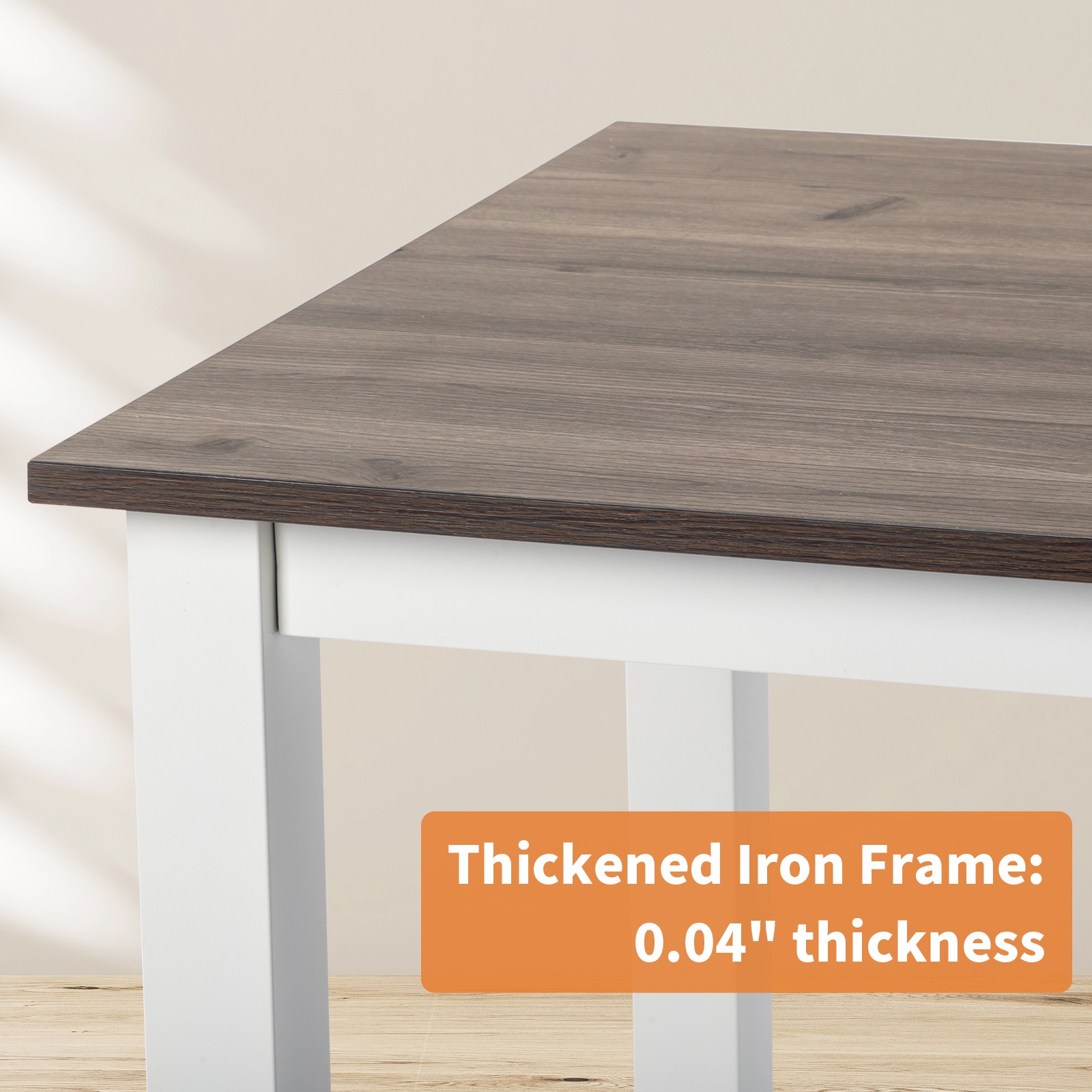 110cm Decent High Strength Wooden Computer Desk Gray