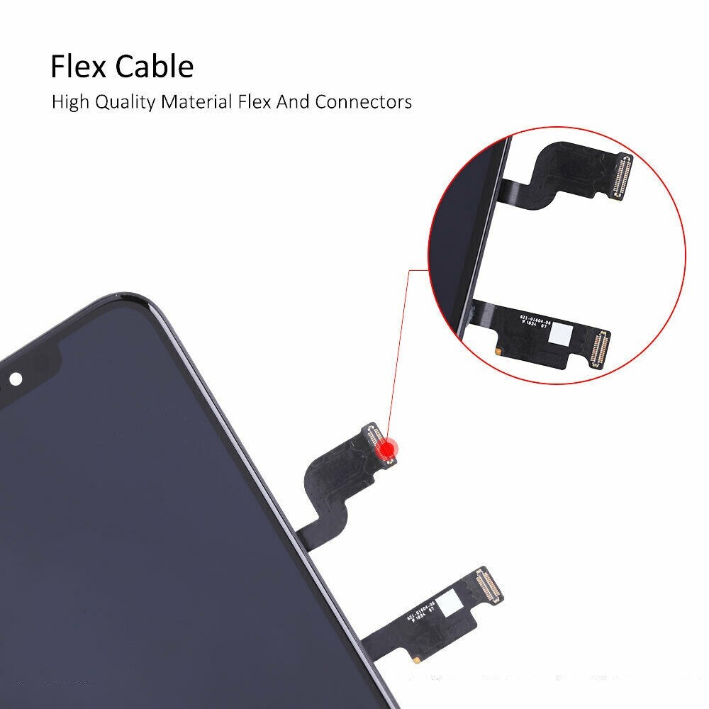 Soft OLED For iPhone XS Max Display LCD Screen Touch Digitizer Frame Replacement