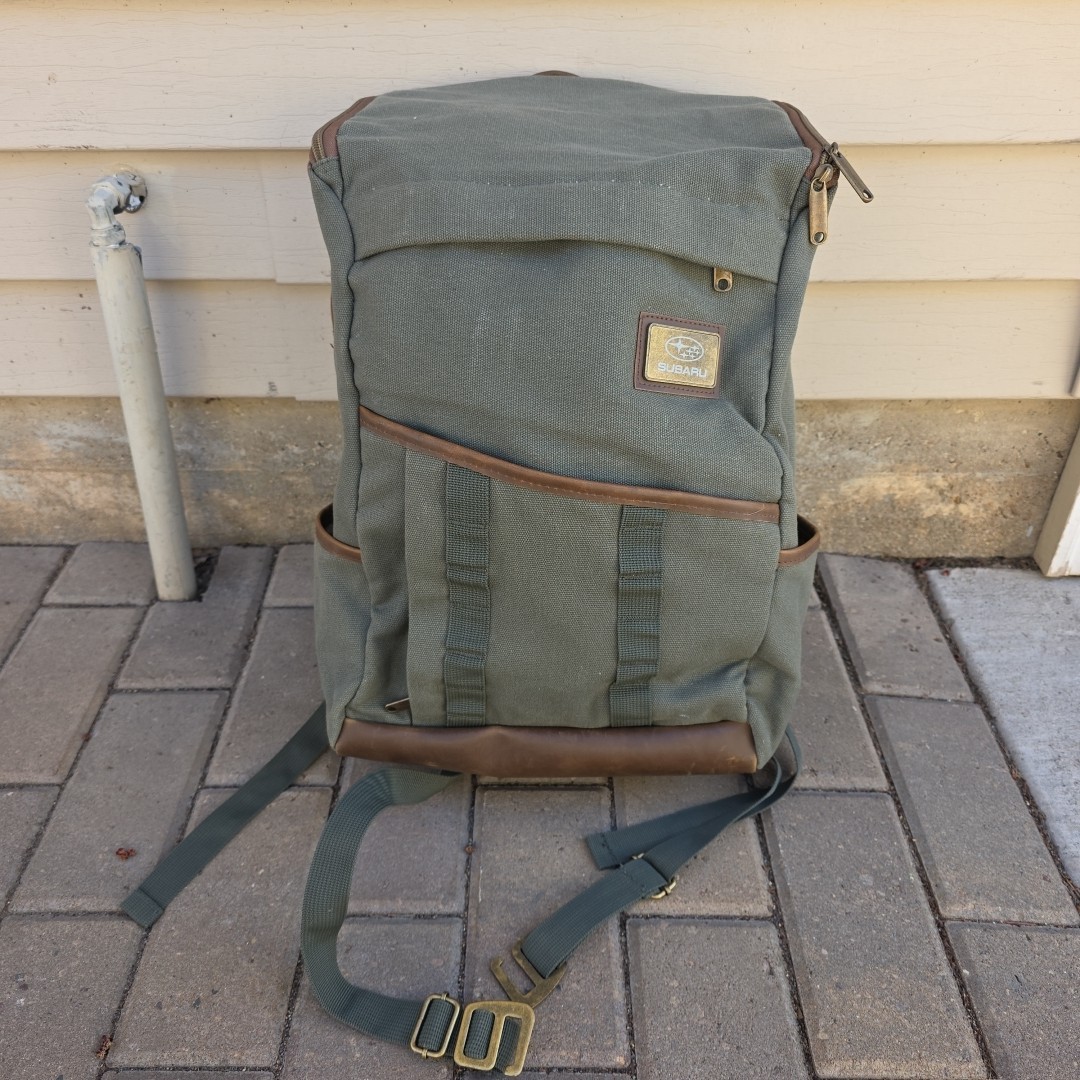 Originals Backpack Outdoors Subaru Edition Backpack Hiking Canvas Leather Rusac