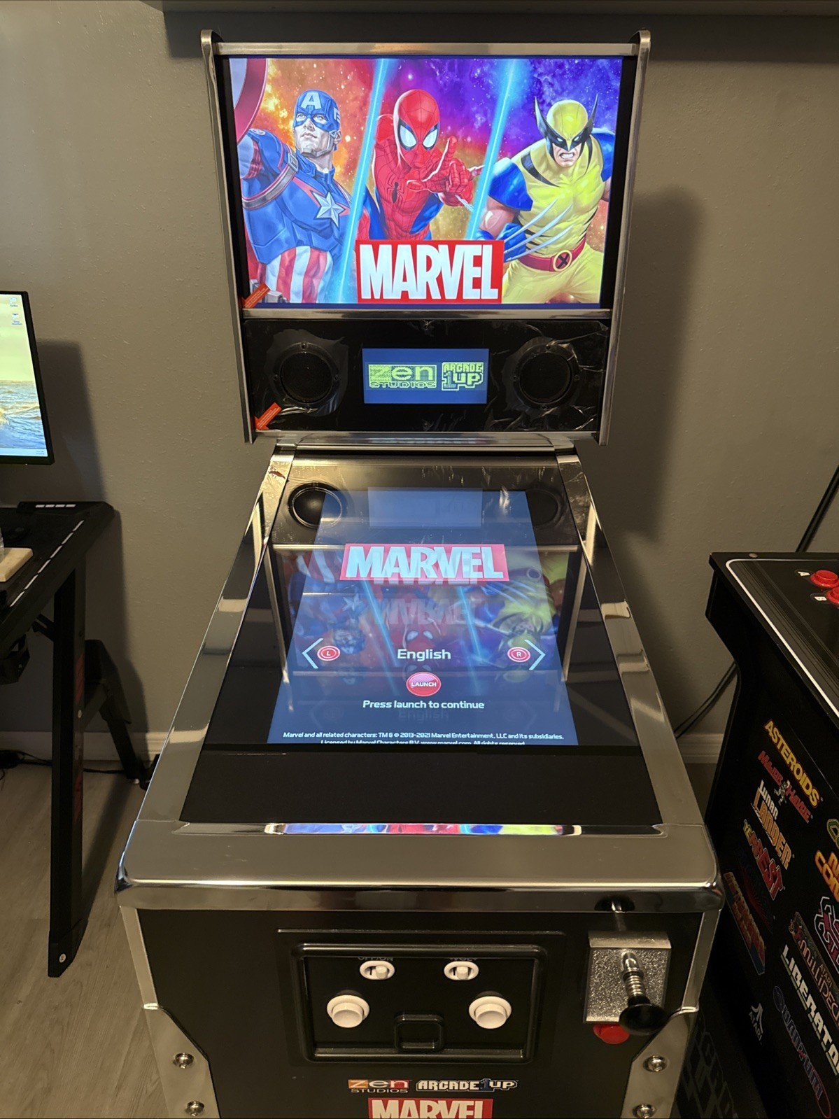 Arcade1up Marvel Video Pinball Machine