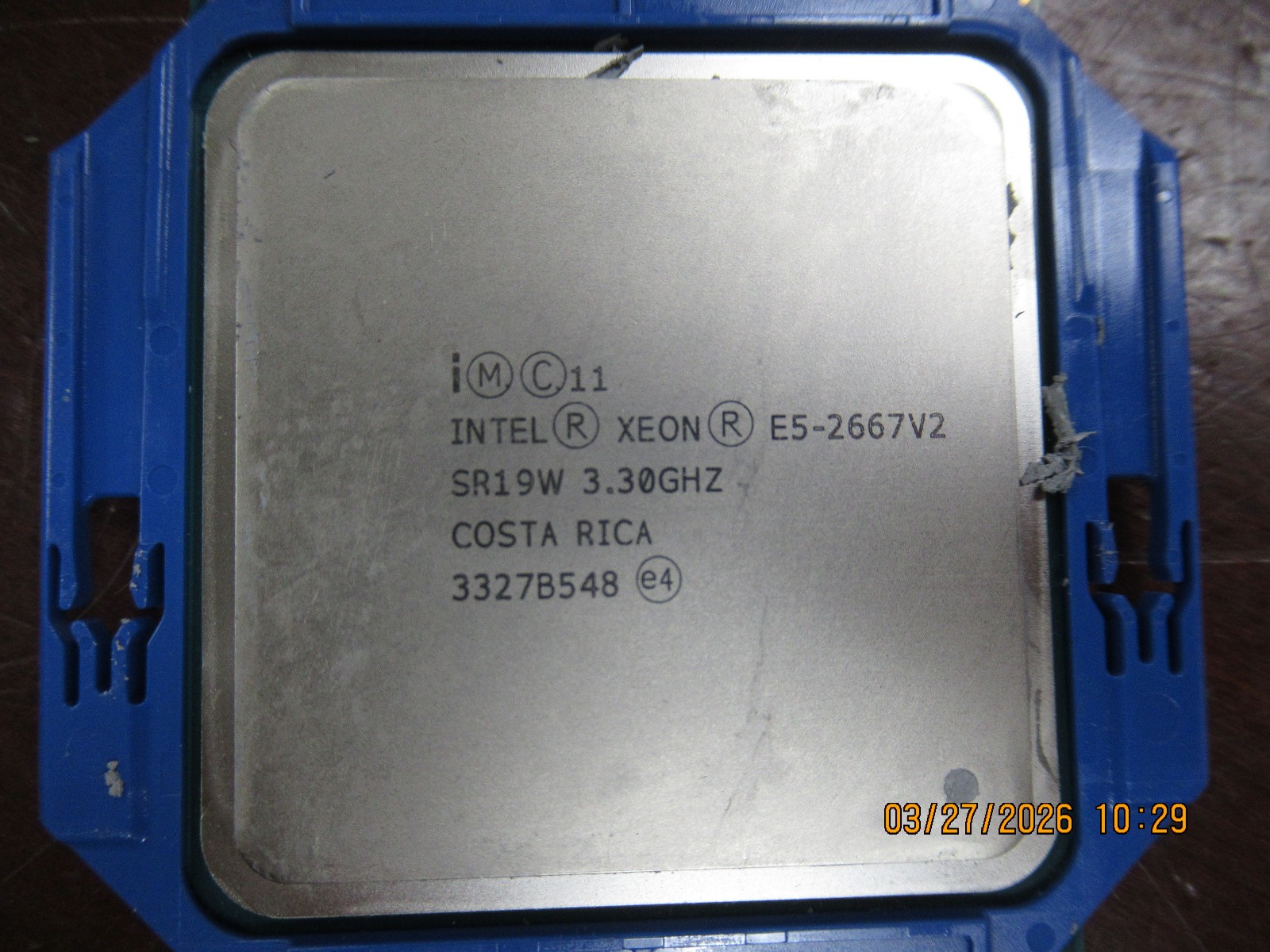 Lot of 2 Intel Xeon E5-2667V2 SR19W 3.30GHz CPU Processor