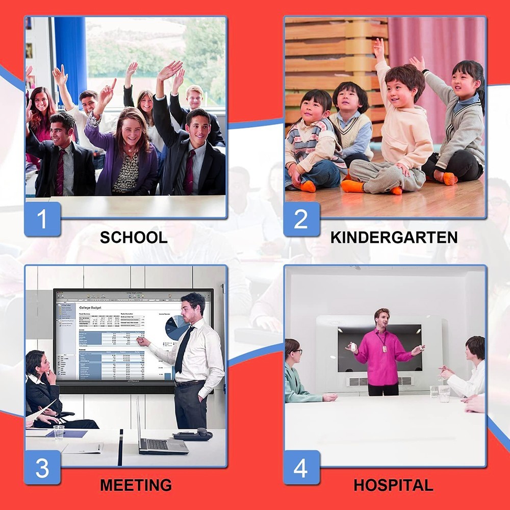 JYXCN Smart Board 55 4K Touch Screen Interactive Whiteboard Dual OS