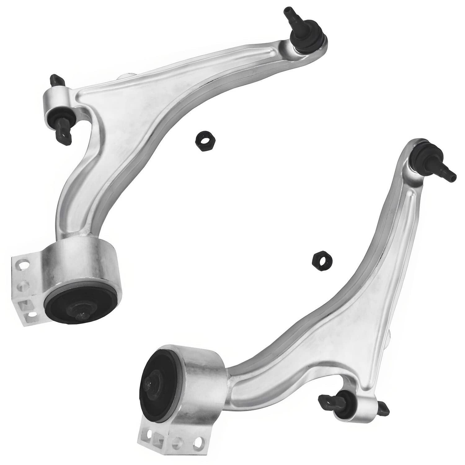 Front Lower Control Arms w/Ball Joint Outer Tie Rods for 2010-2016 Cadillac SRX