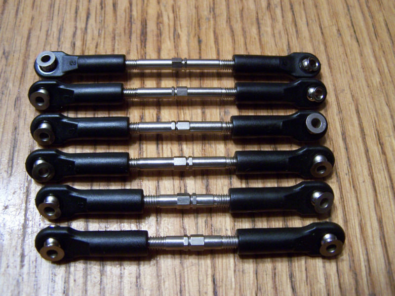 Fits Traxxas 1/10 4x4 Slash Turnbuckles & Tie-rods 3643 3644 /Also Fits LCG