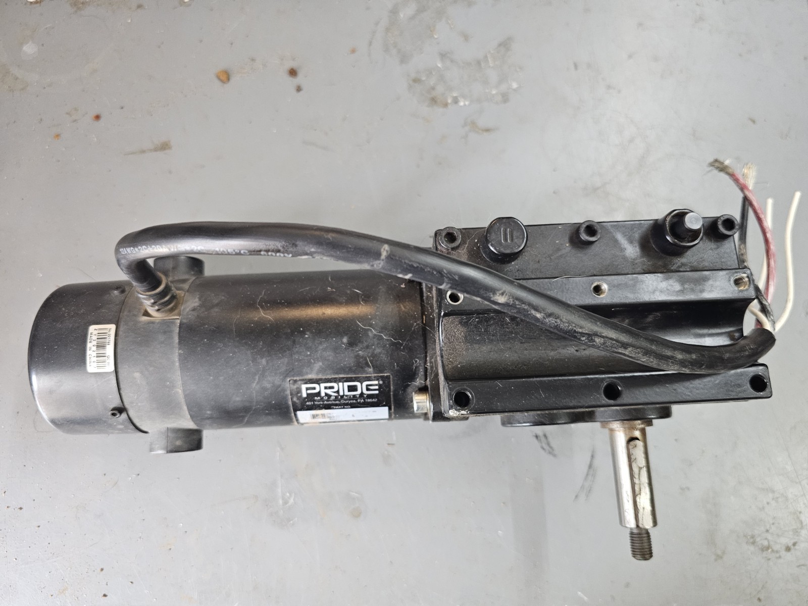 PRIDE MOBILITY MOTOR 139RPM 850W TESTED AND WORKING REPLACMENT PART