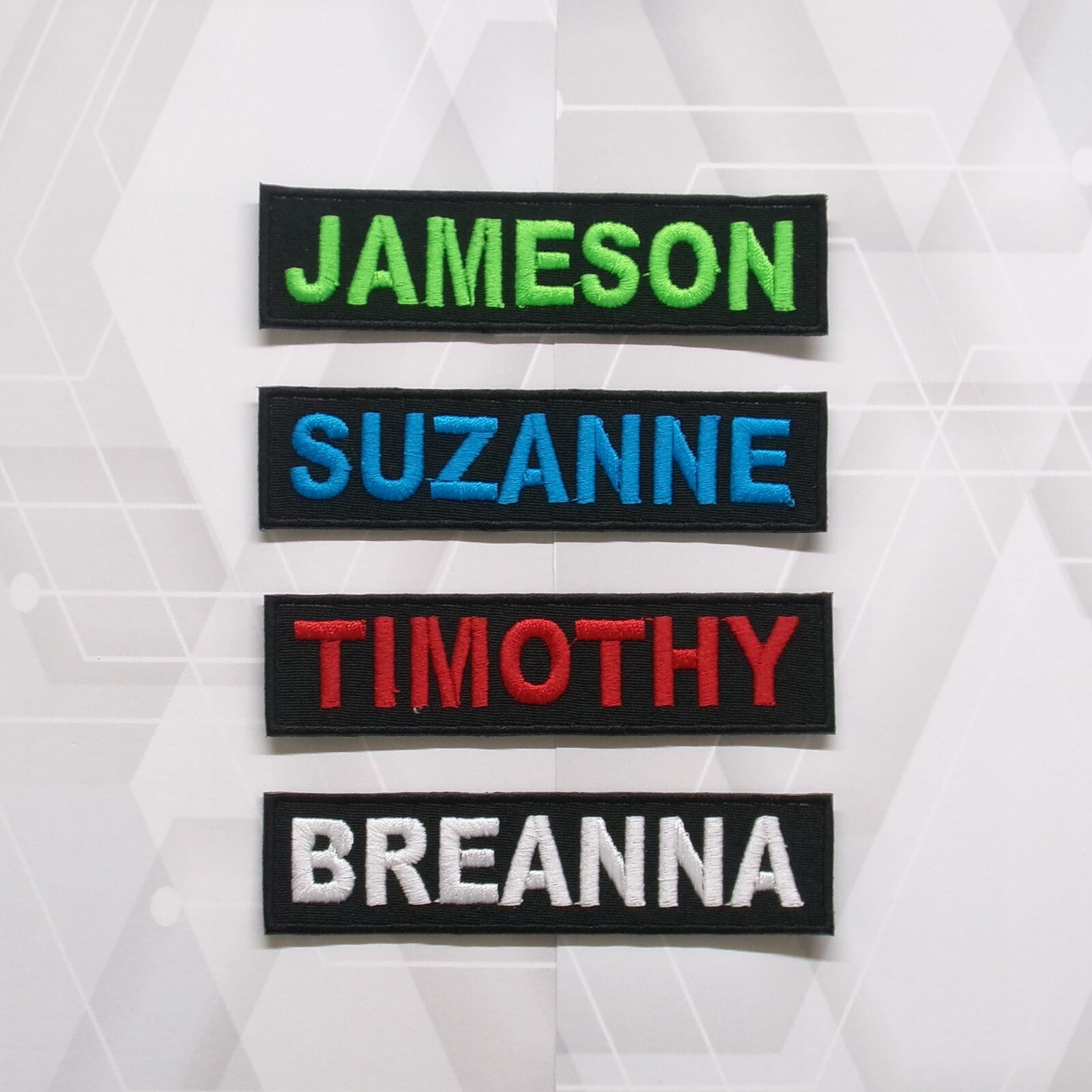 Name Tapes, Military Nametapes, Custom Name Patches, Embroidered Name Tags
