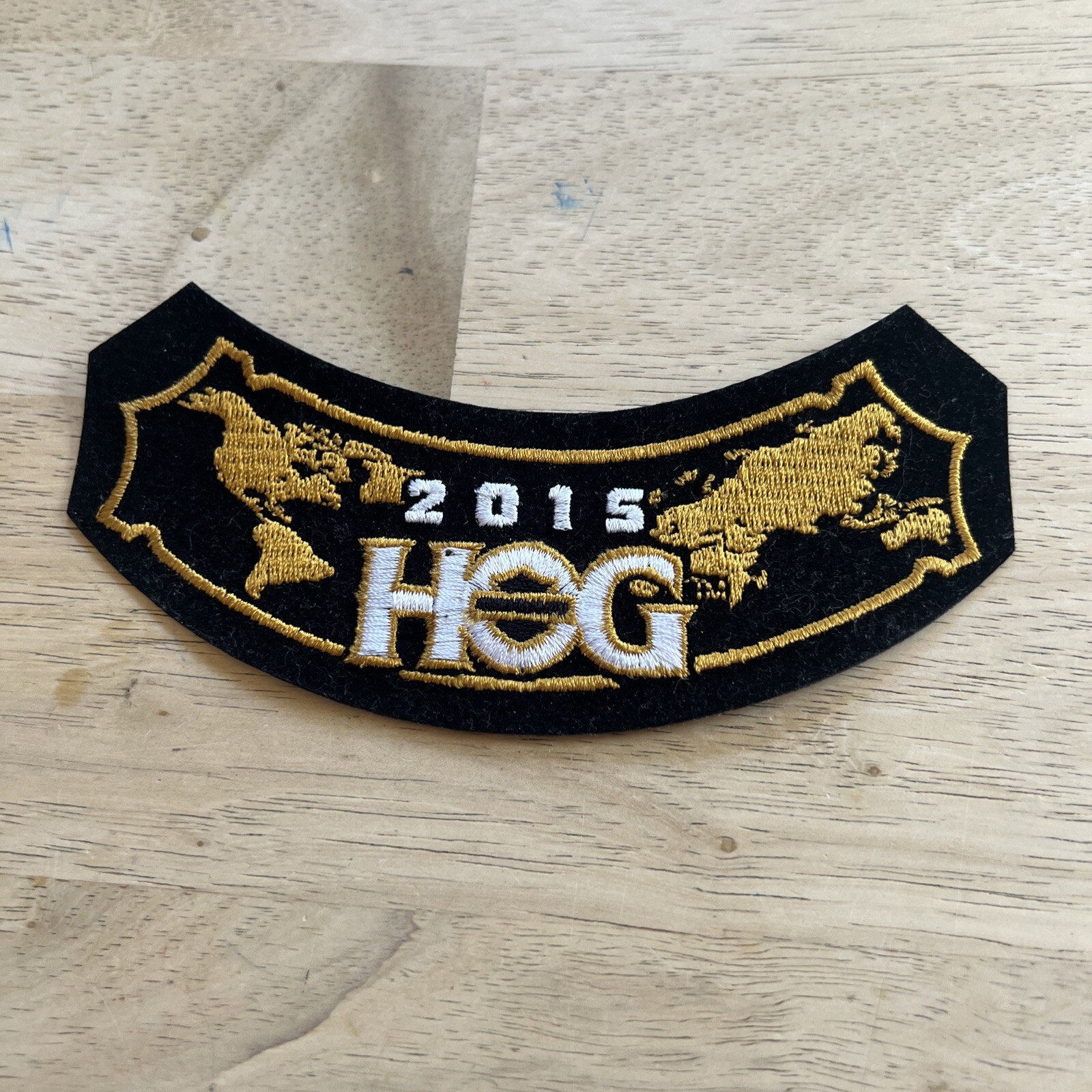 2015 Harley Davidson HOG embroidered patch. With Pin