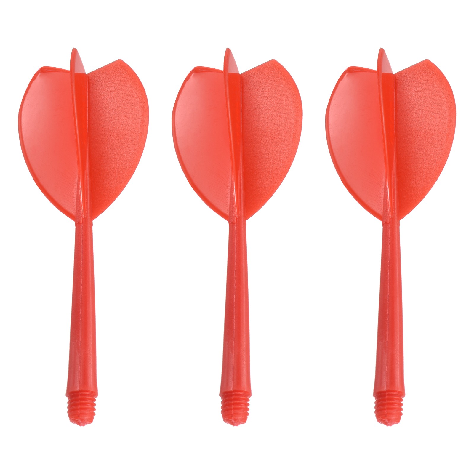 Integrated Dart Shaft & Flights, 3 Pack Plastic Dart Flight Set, Red