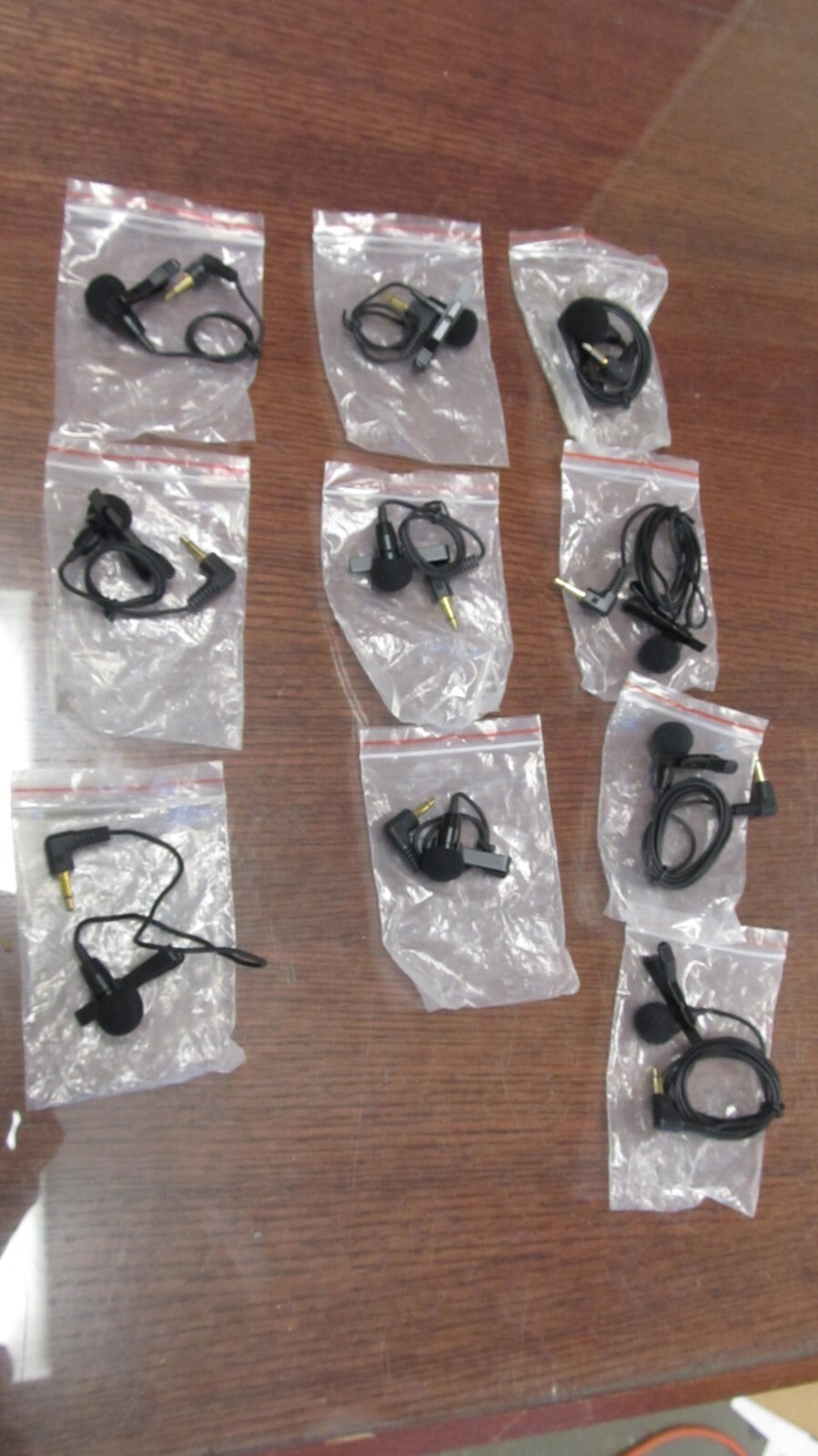 Lot of 10! NOS From Local Police Department Clip-on Mini Mic Microphone