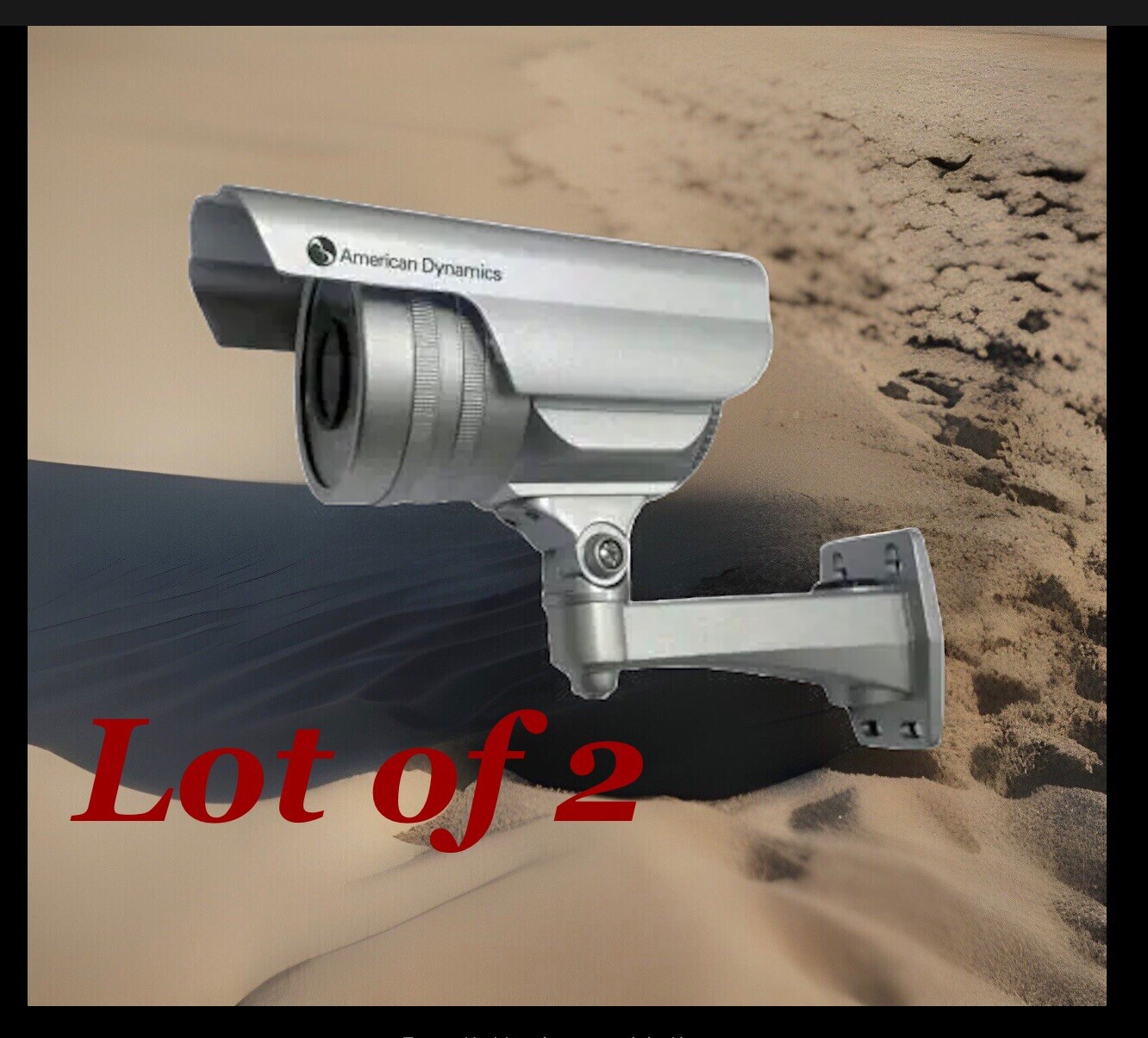Lot of 2 ADCA3BWO3RP WeatherProof Color Cameras W/ 600TVL 9-22mm IR D/N PAL NEW!