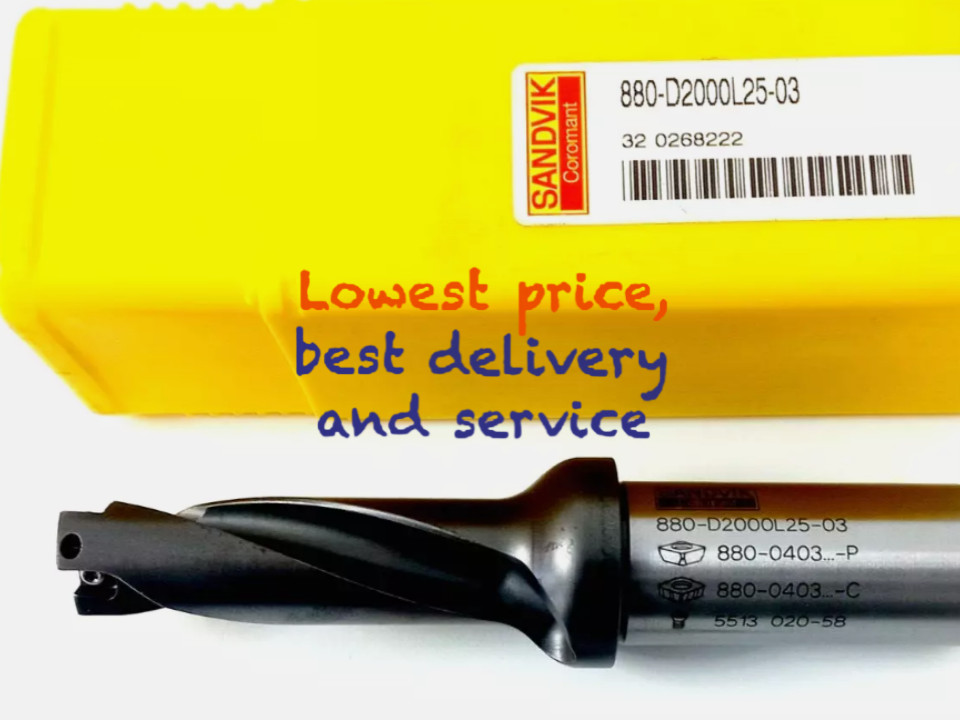 1PCS 880-D2000L25-03 20MM X 2D 880 U DRILL 20mm indexable drill Fast shipping