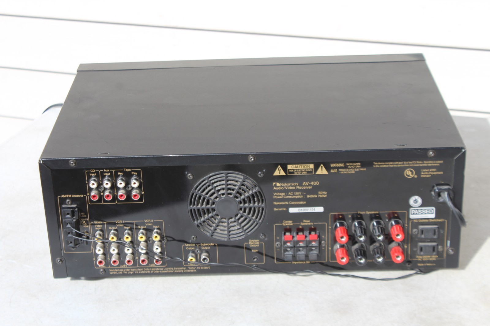 NAKAMICHI AV-400 STEREO A/V RECEIVER WORKING