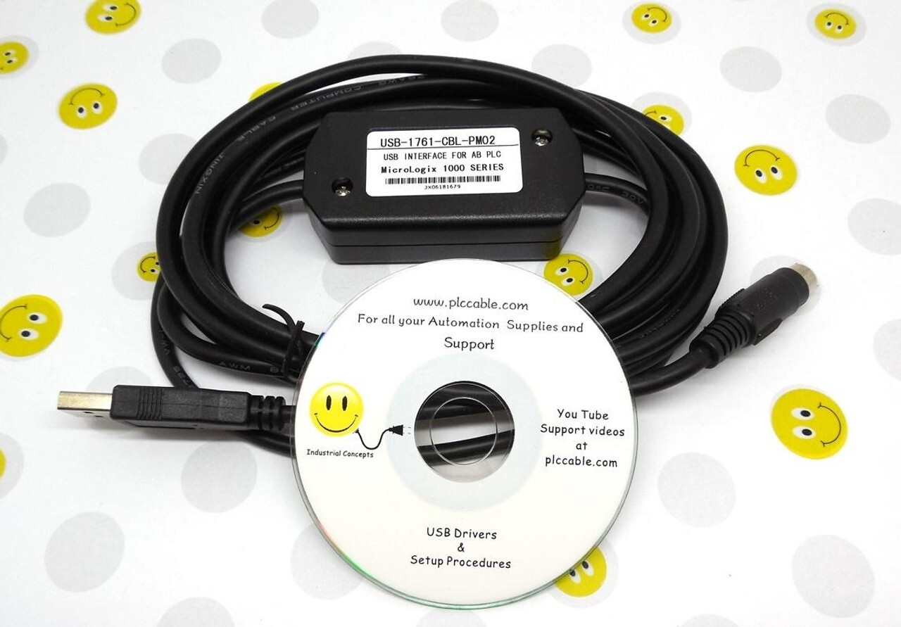Allen Bradley (Aftermarket) 9300-USBCBL-PM02 MicroLogix PLC USB 1761-CBL-PM02