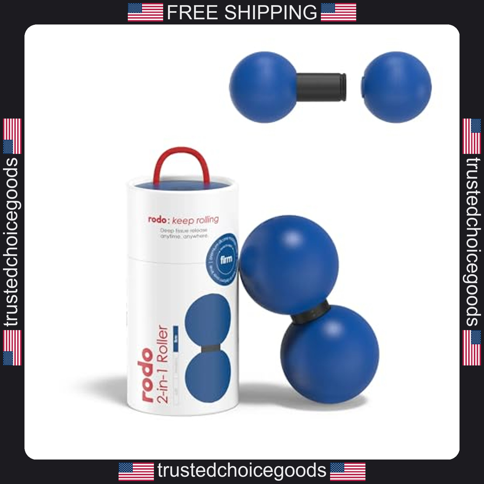 2-in-1 Massage Roller for Fascia and Muscle Recovery