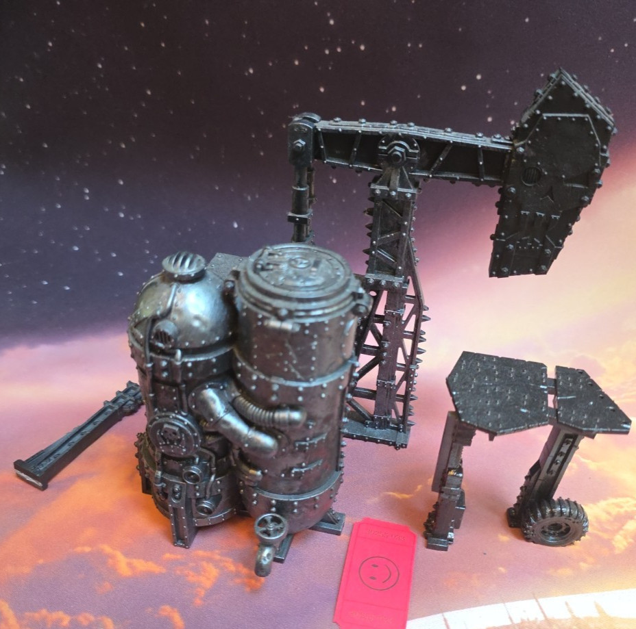 Warhammer Terrain Octarius Oil Pump Rig Primed With Paint EB#55033 AUTHENTIC GW