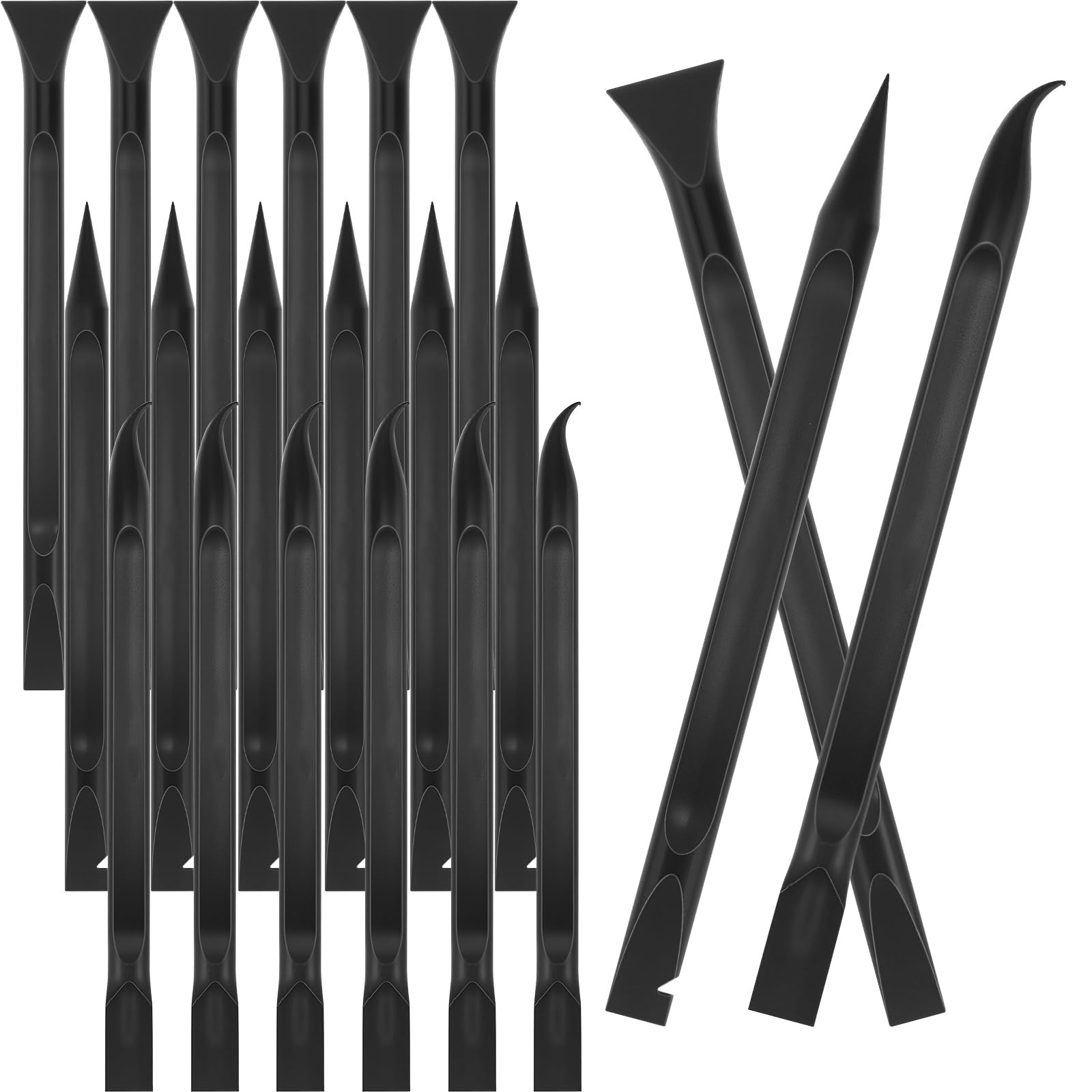 18 Pieces Plastic Scraper Tool Nonscratch Sticker Remover Set Auto Detailing Sup