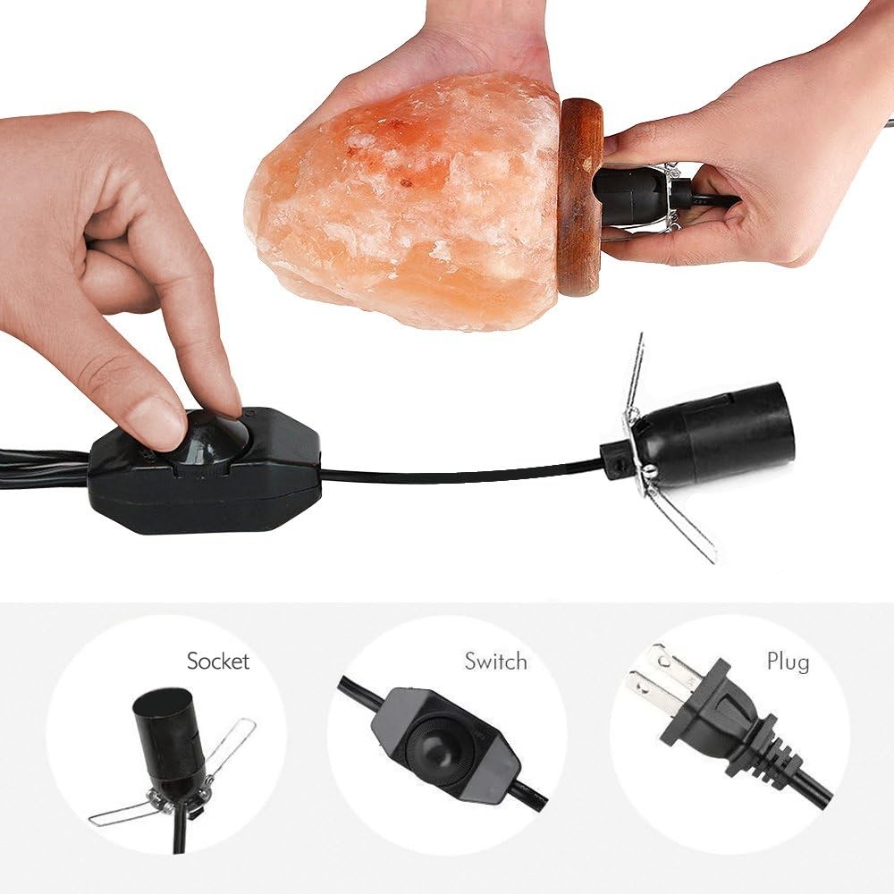 Himalayan Salt Lamp Cord with Dimmer Switch Original Replacement Cord 5 Feet