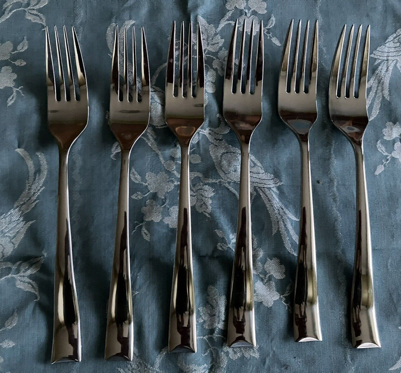 GOURMET SETTINGS Soprano Stainless Steel Flatware 6 Forks Continental Size NEW