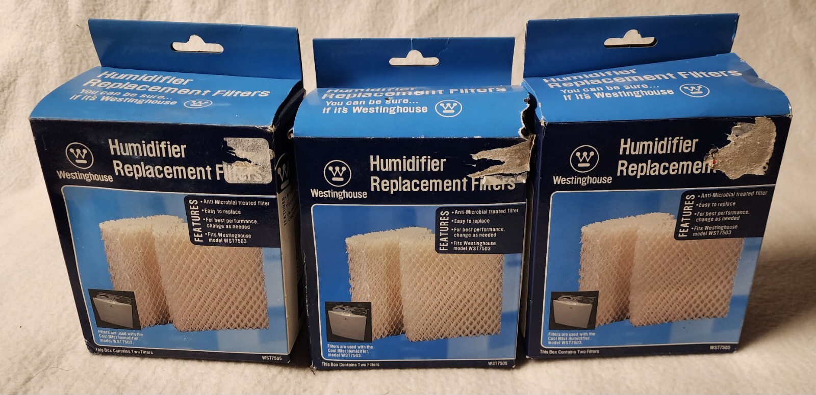 Westinghouse 6 Humidifier Replacement Filters 3 Boxes of 2 WST7505 Fits WST7503