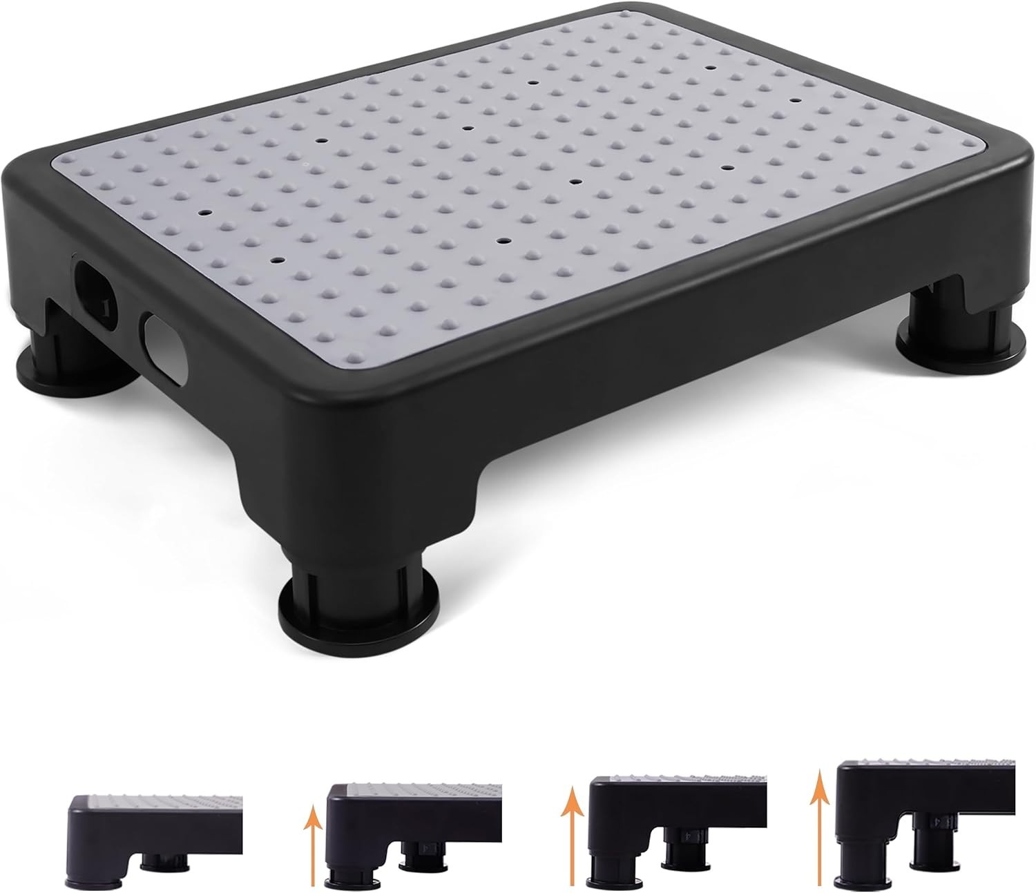 Adjustable Step Stool for Adults Kids and Senior, Non-slip Step Platform Indo...