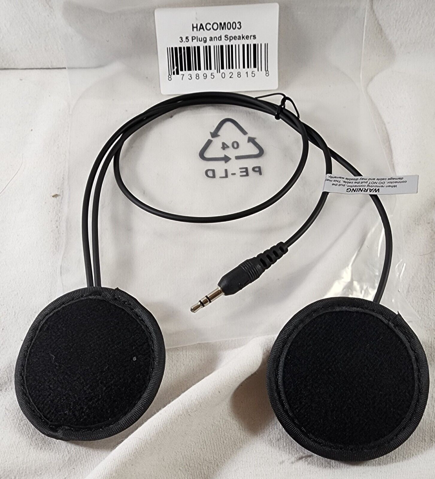 ZAMP HELMET SPEAKERS HACOM003 3.5 Plug In Dirt Track Race Dirt Kart Go kart NEW