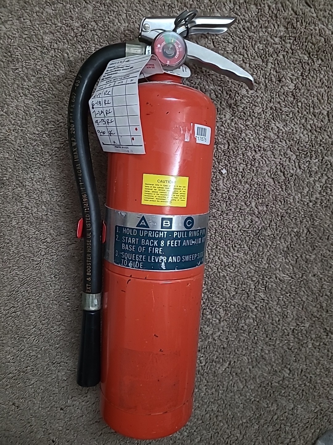 Amerex Model 371-11lbs Clean Agent ABC Fire Extinguisher 🧯No Mess &Easy To use.