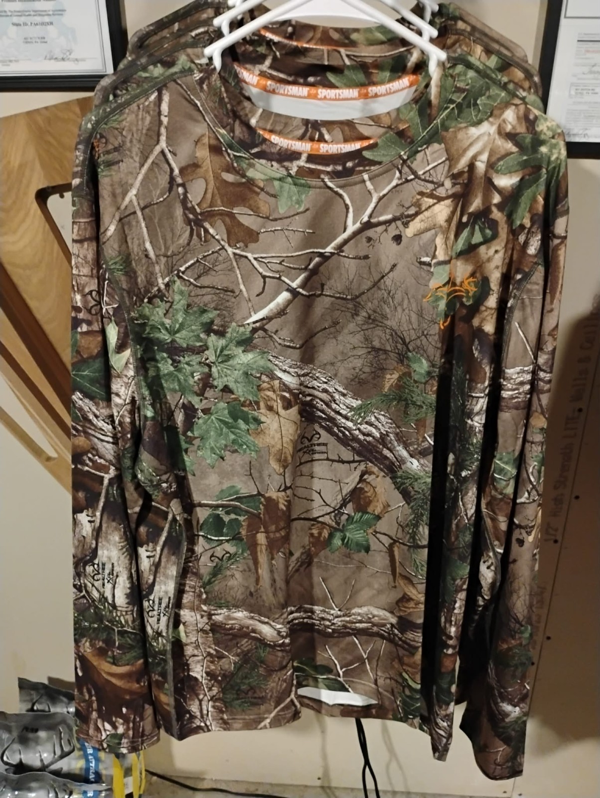 Sportsman Responder: Camo Long Sleeve Hunting Shirt, Men's size XL
