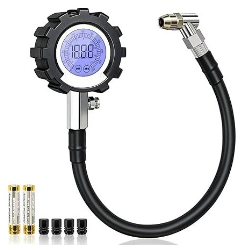Digital Tire Pressure Gauge, 3-250 PSI Tire Ga Size: 2.5 Digital LED - 250 PSI