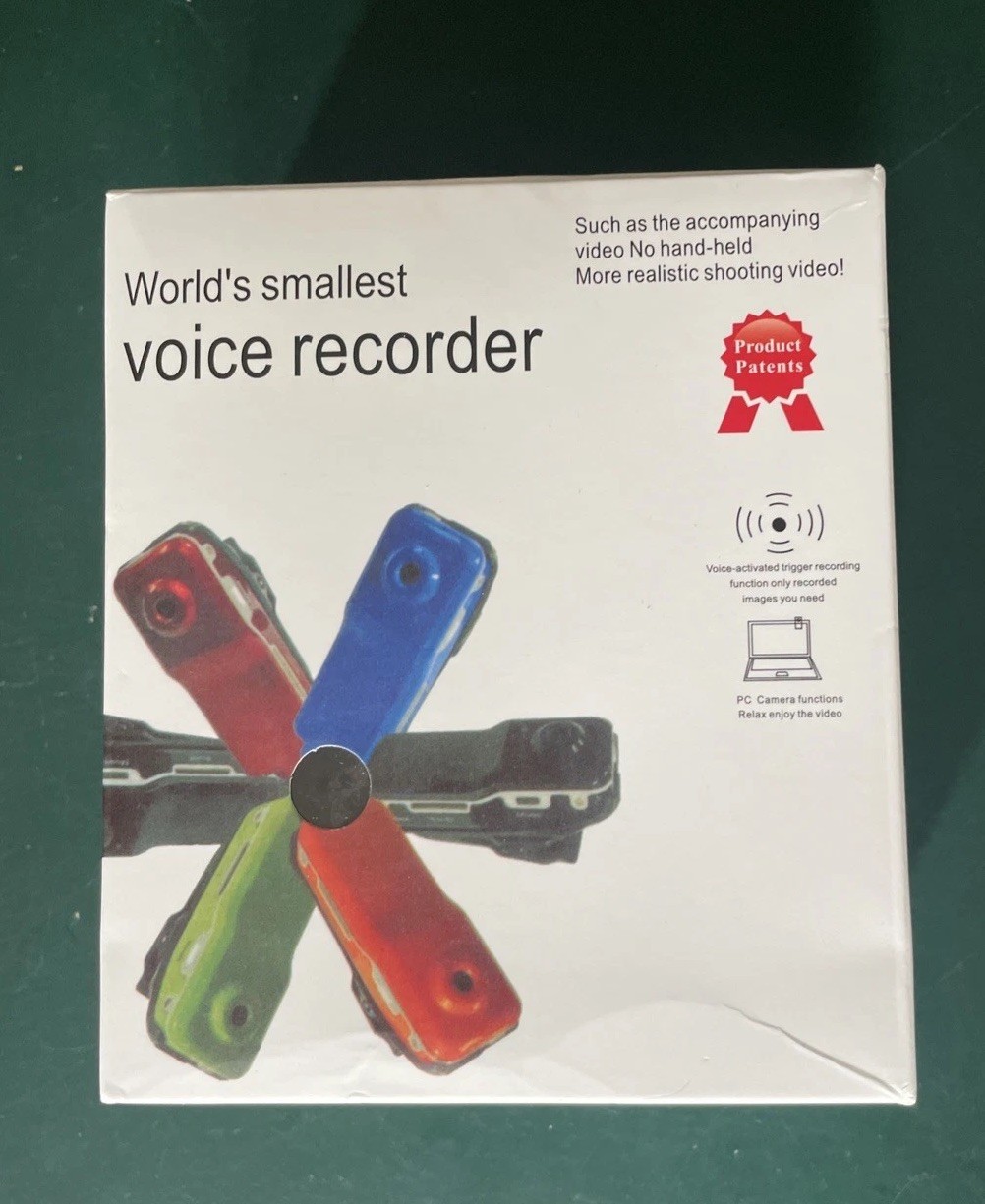 Mini DV World’s Smallest Voice Recorder Voice-Activated Camera With Accessories