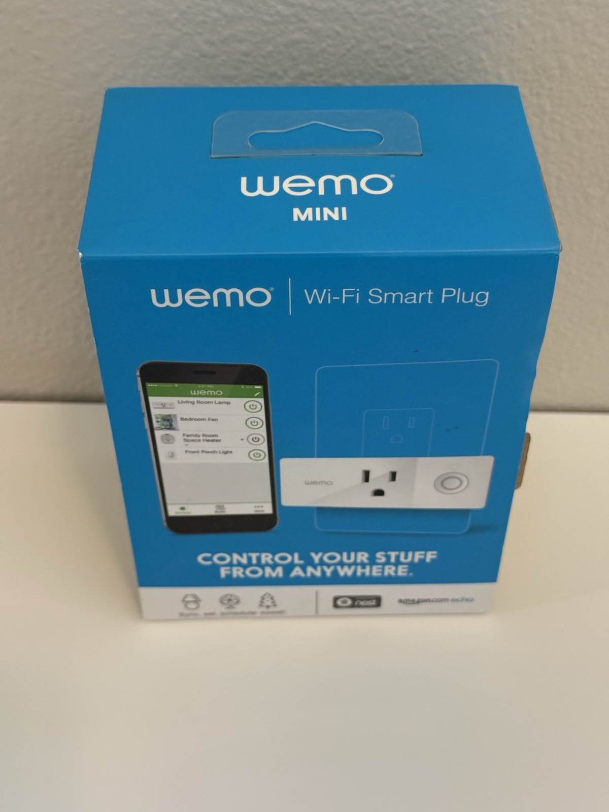 WEMO Smart Plug Wi-Fi Enabled Works With Alexa And Google Assistant And Apple