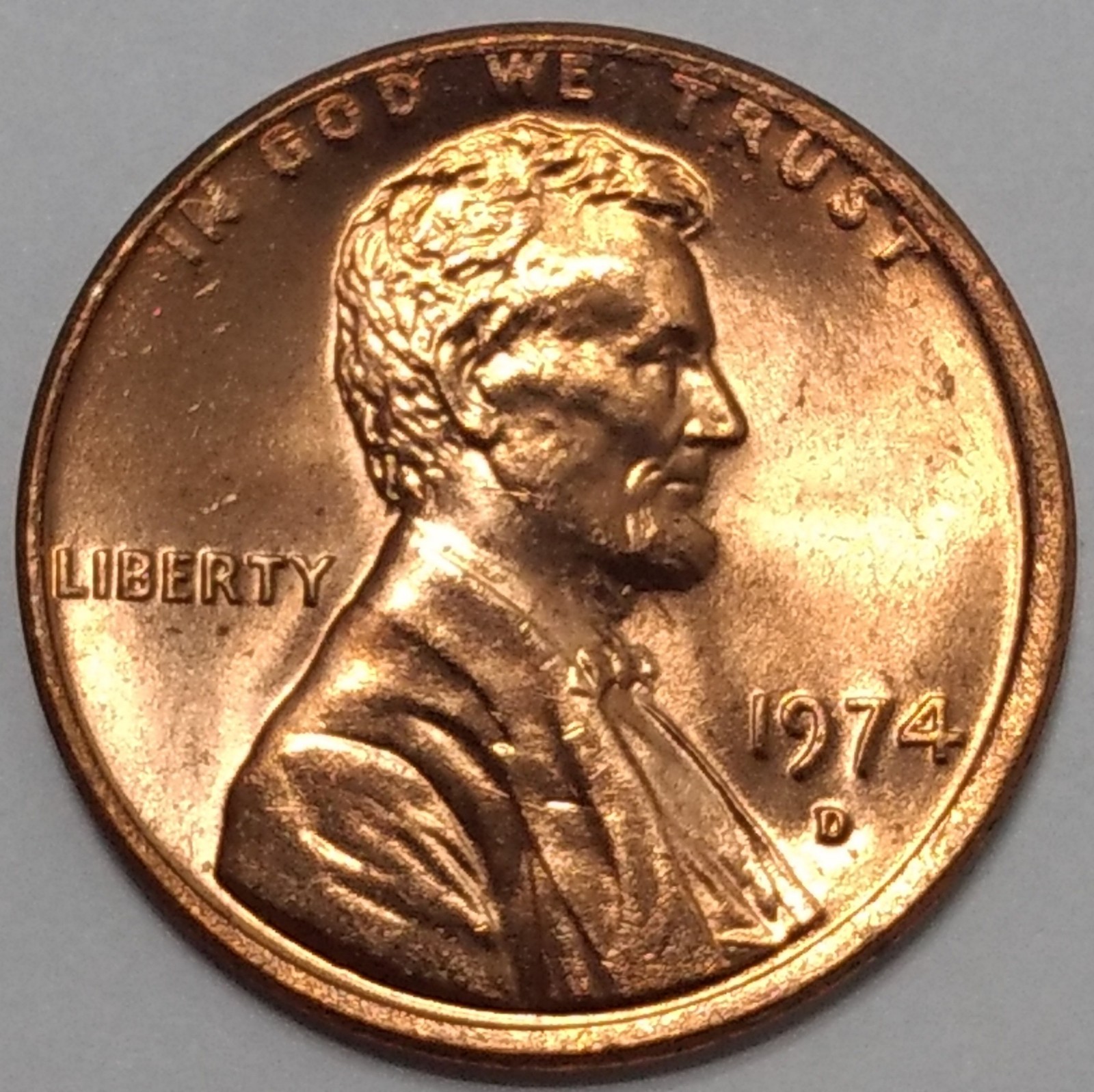 1974-D Superb Gem Mint State Lincoln Cent