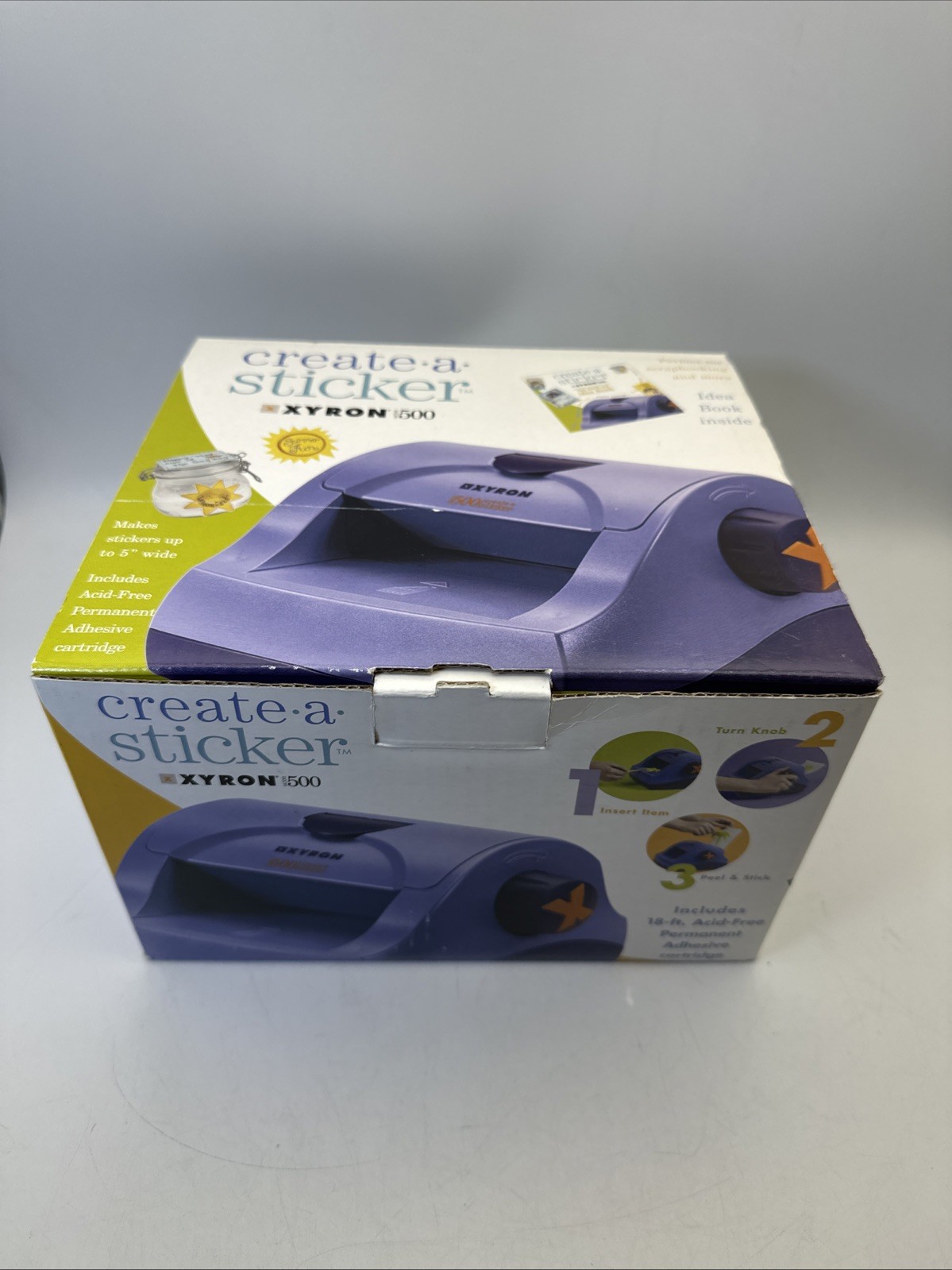 Xyron Create-a-Sticker Maker Model# 500 Craft Scrapbooking Card Making Label Art