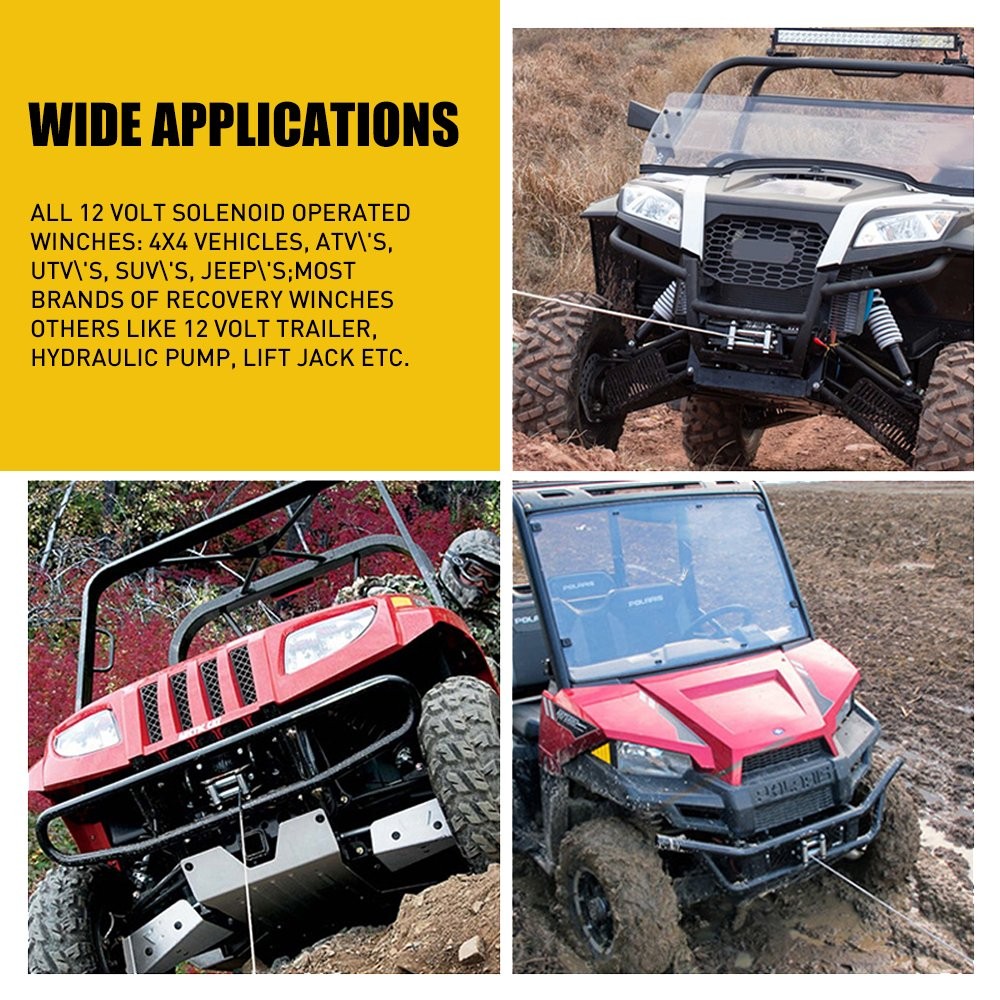 Wireless Winch Remote Control Handset Easy To Install 150ft 12V Remote Receiver