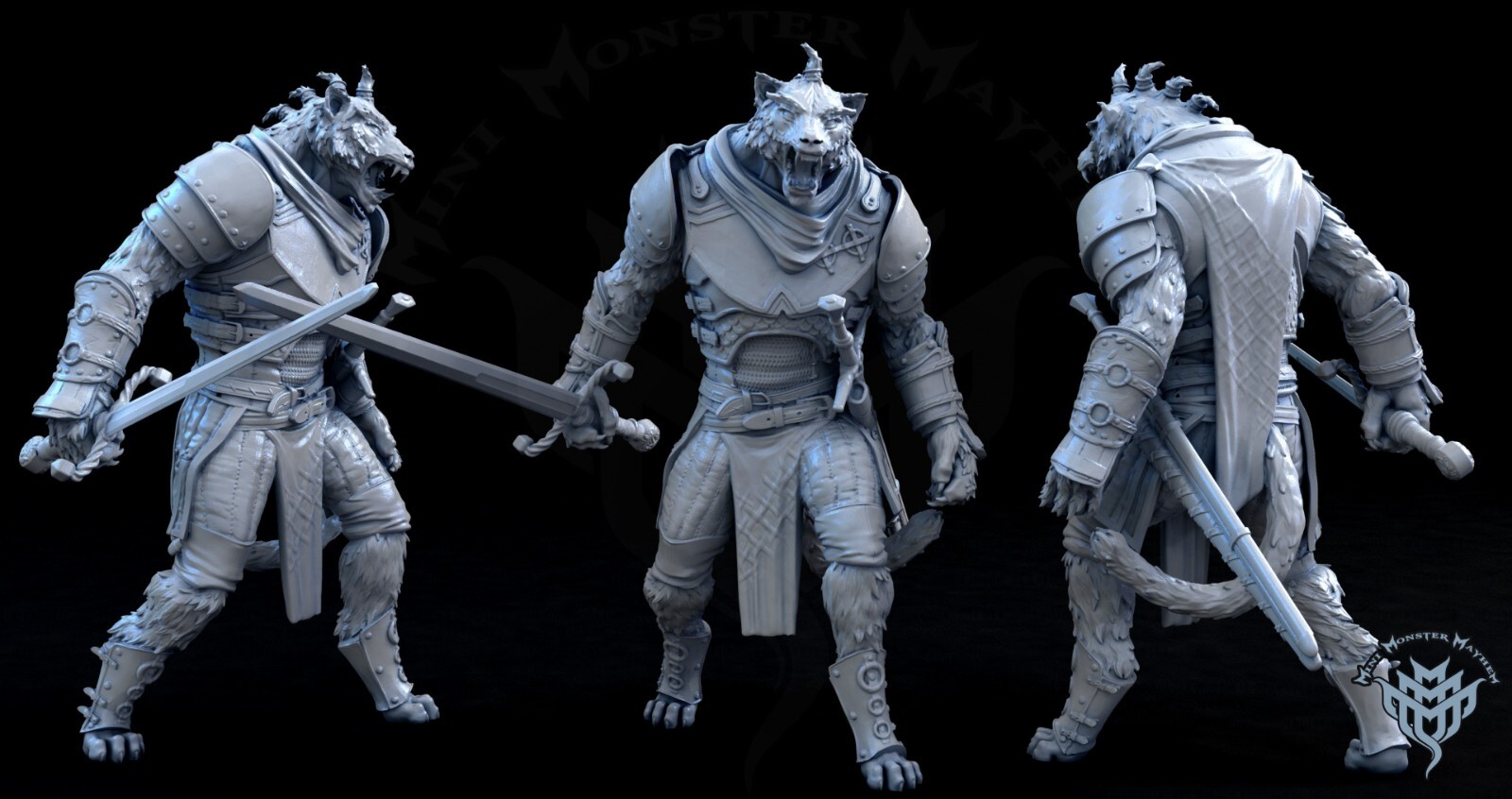 Tabaxi Duo Legion Terrain Scenery Tabletop Miniatures