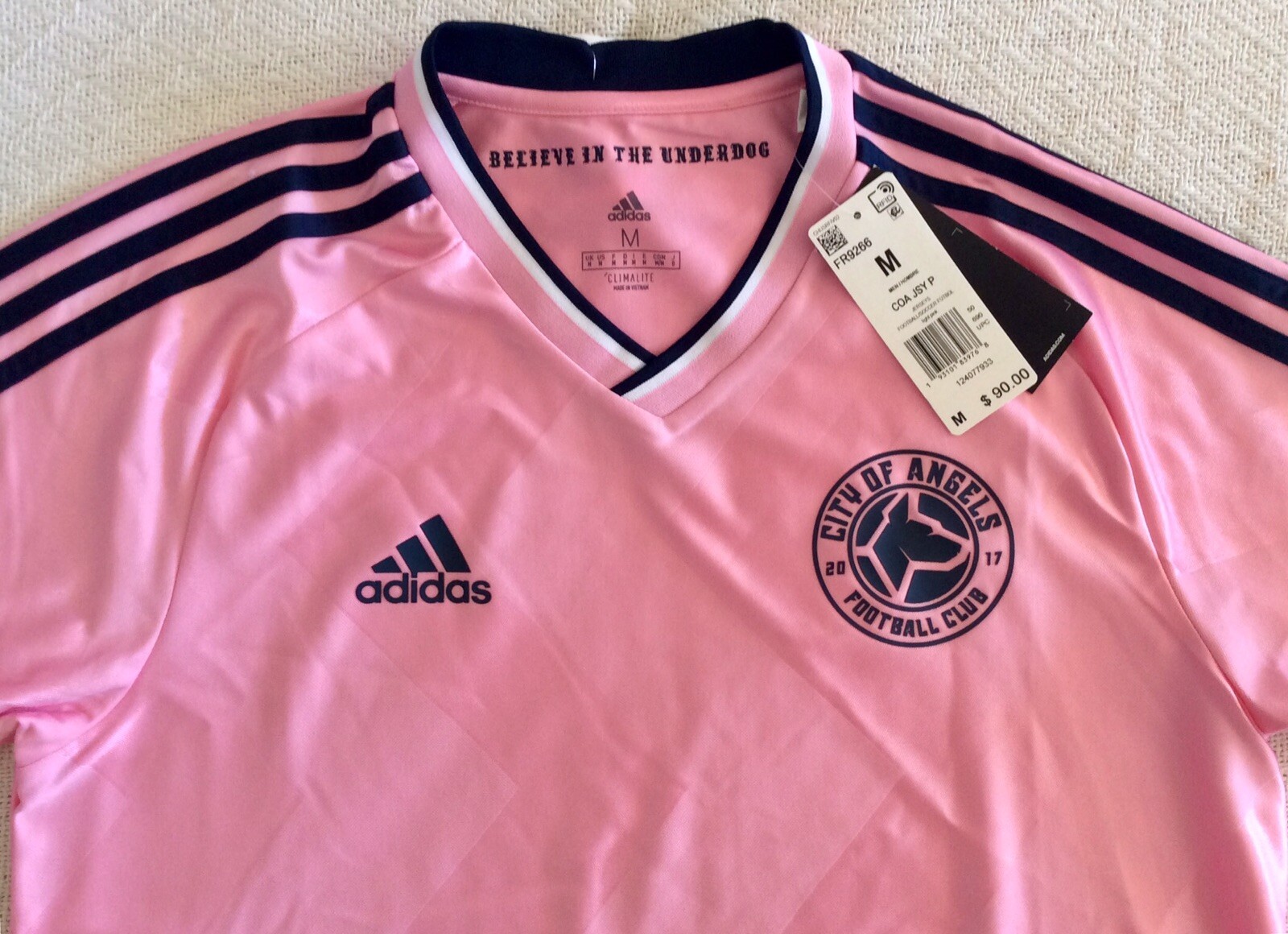 New $90 Adidas City Of Angels Football Club Men’s Size Medium 2017 Jersey FR9266