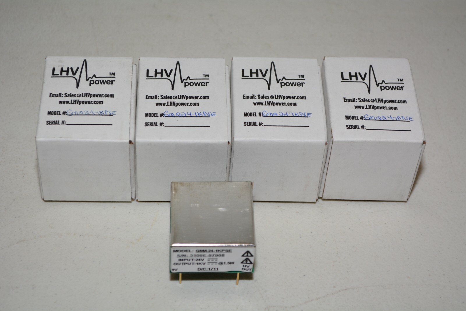 Lot 4x LHV Power GMA24-1KPSE Isolated DC/DC Converters DC/DC 1.5W 24V-1KV 1.5MA